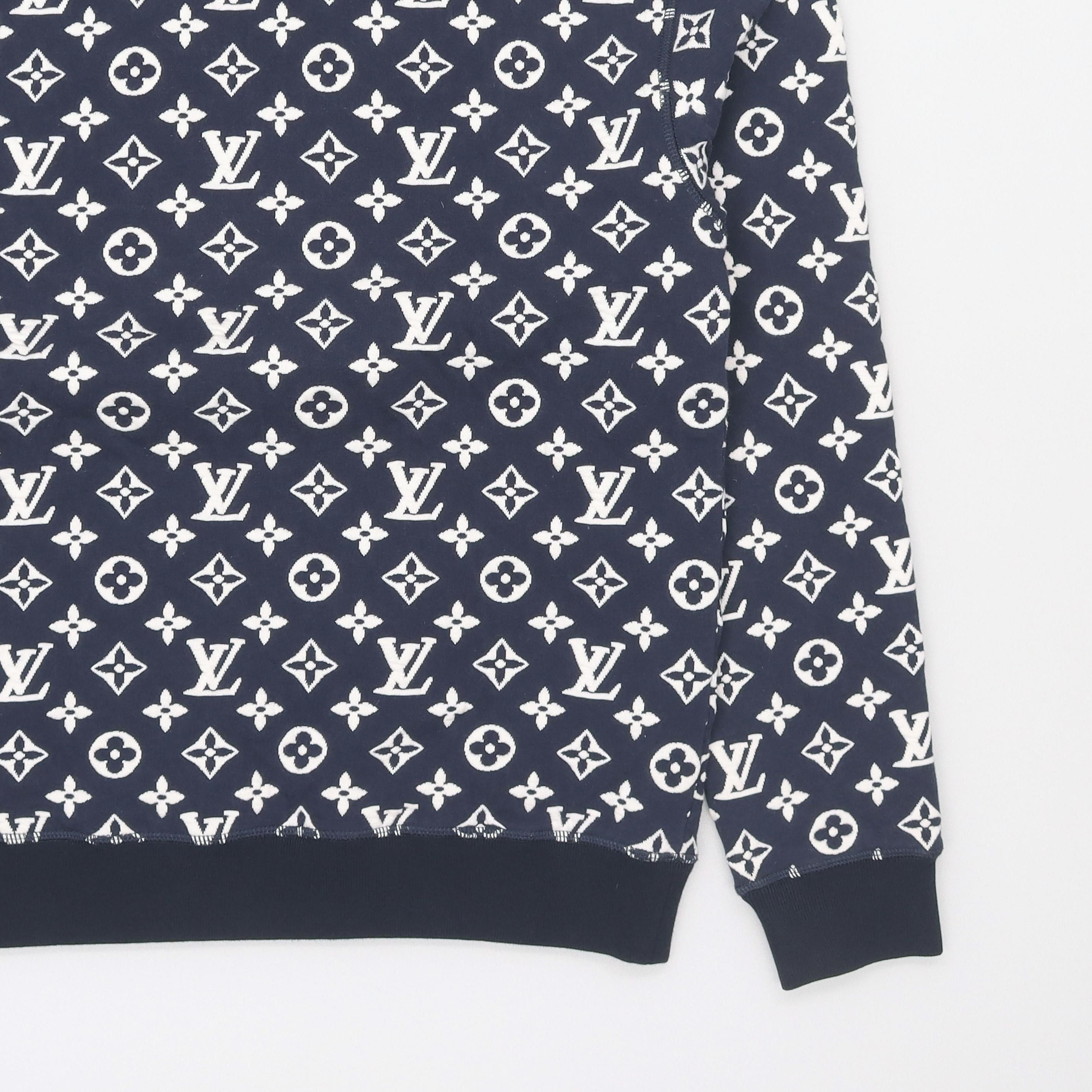 Louis Vuitton Louis Vuitton Monogram Jacquard Sweatshirt Size M Size US M / EU 48-50 / 2 - 11 Thumbnail