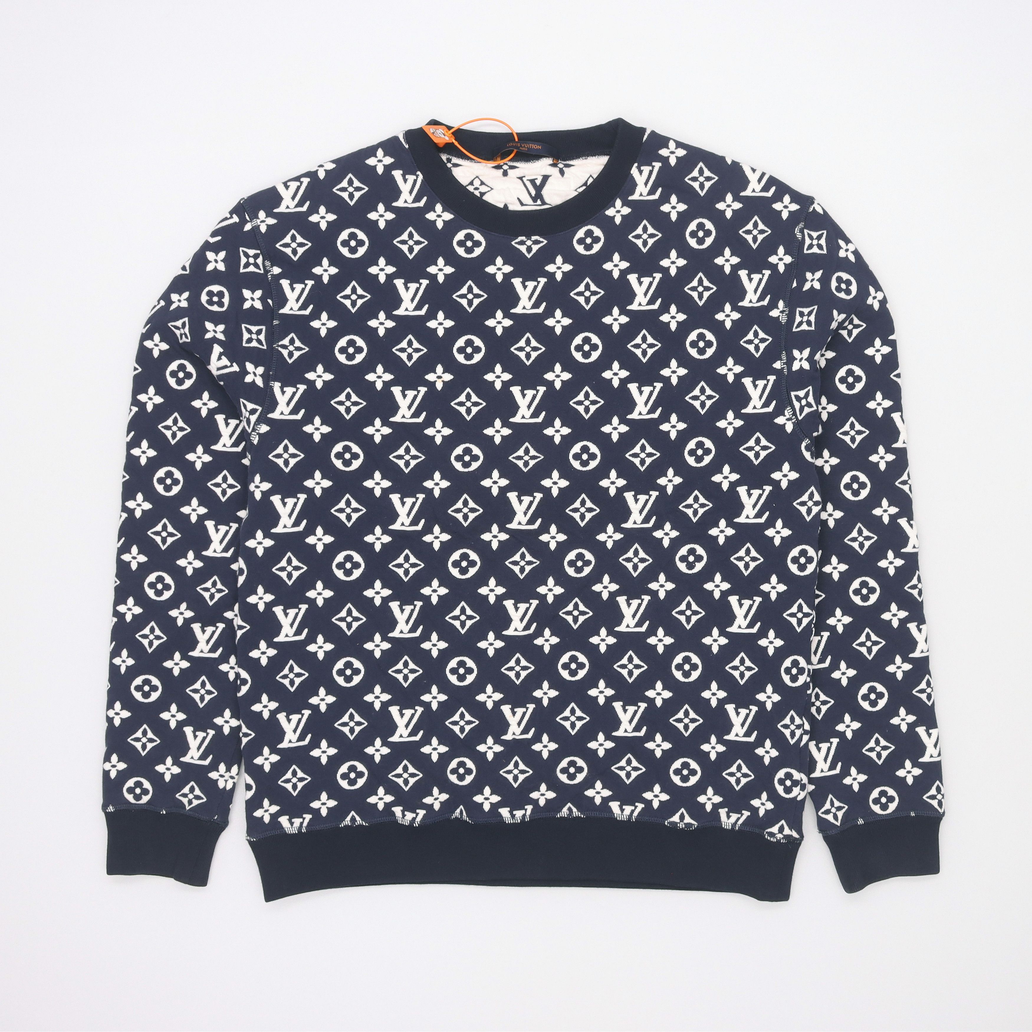 Louis Vuitton Louis Vuitton Monogram Jacquard Sweatshirt Size M Size US M / EU 48-50 / 2 - 2 Thumbnail