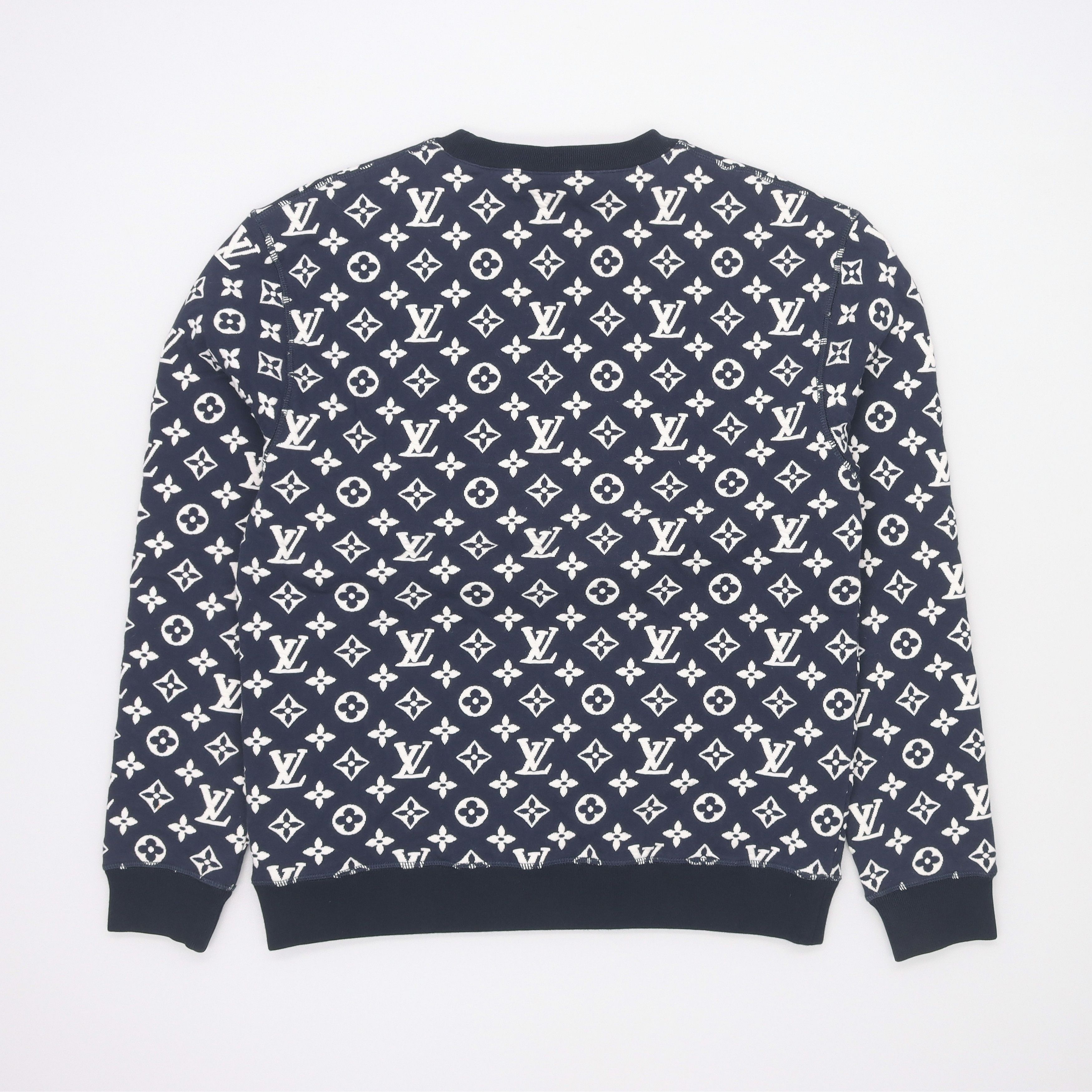 Louis Vuitton Louis Vuitton Monogram Jacquard Sweatshirt Size M Size US M / EU 48-50 / 2 - 8 Thumbnail
