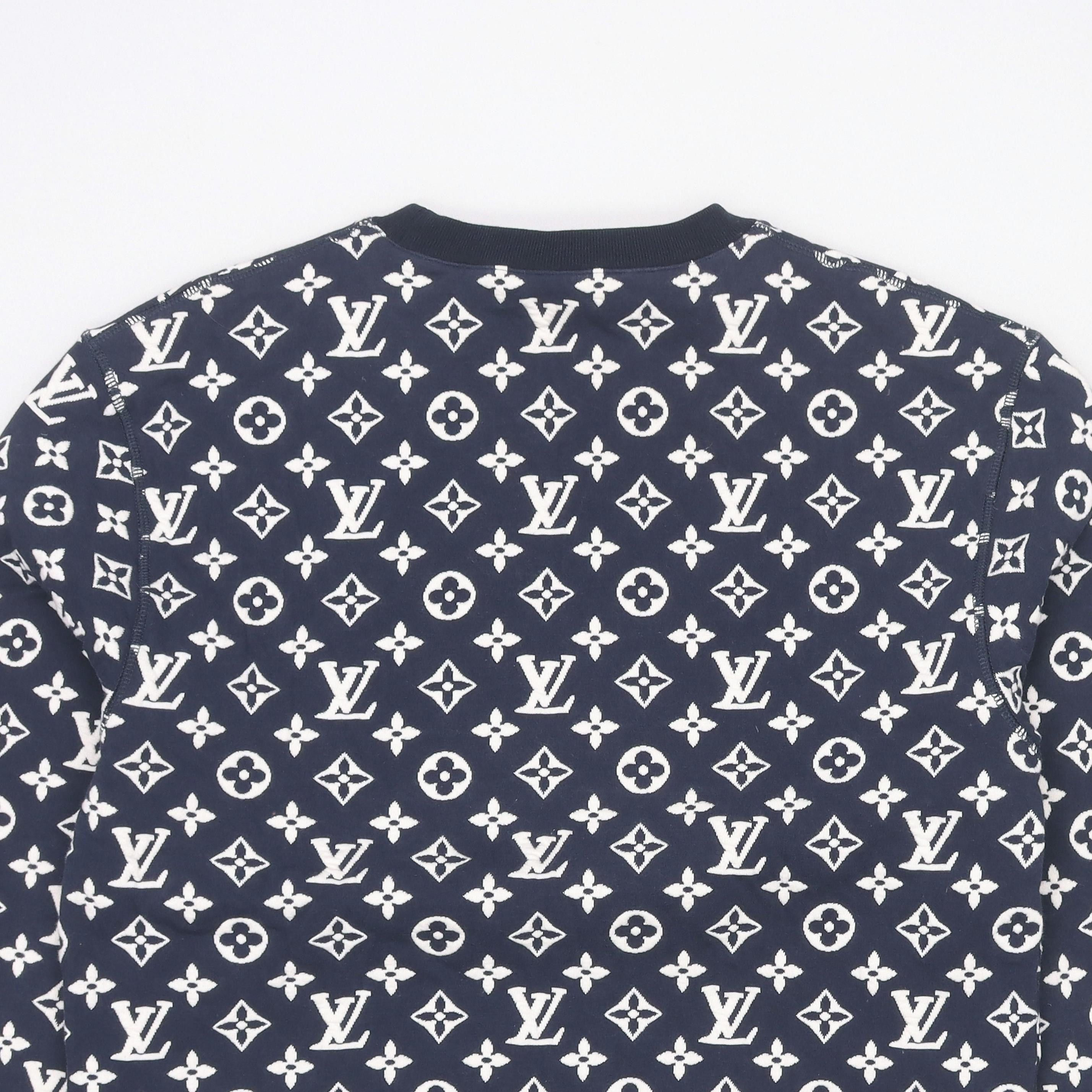 Louis Vuitton Louis Vuitton Monogram Jacquard Sweatshirt Size M Size US M / EU 48-50 / 2 - 9 Thumbnail