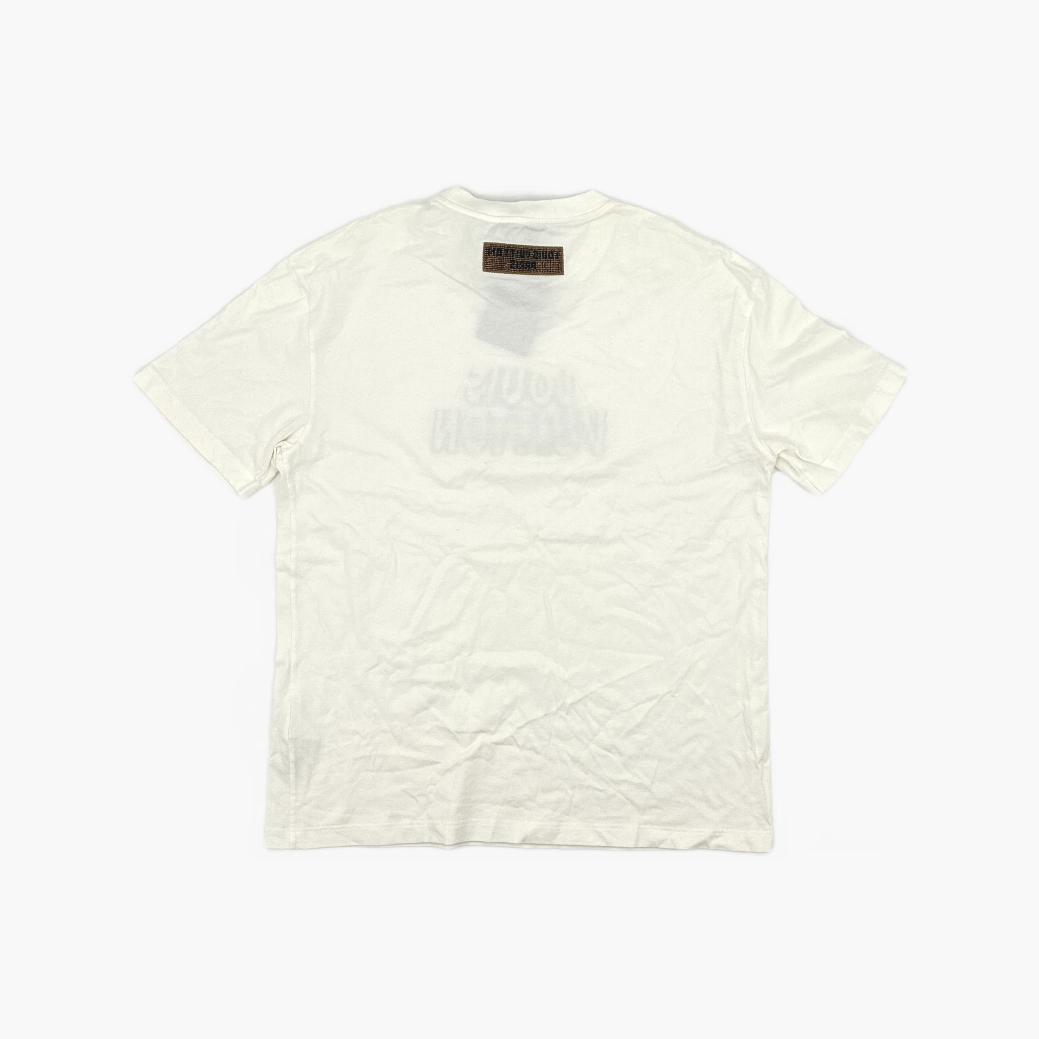 Louis Vuitton Louis Vuitton Beaded Logo T-Shirt XL Size US XL / EU 56 / 4 - 2 Thumbnail