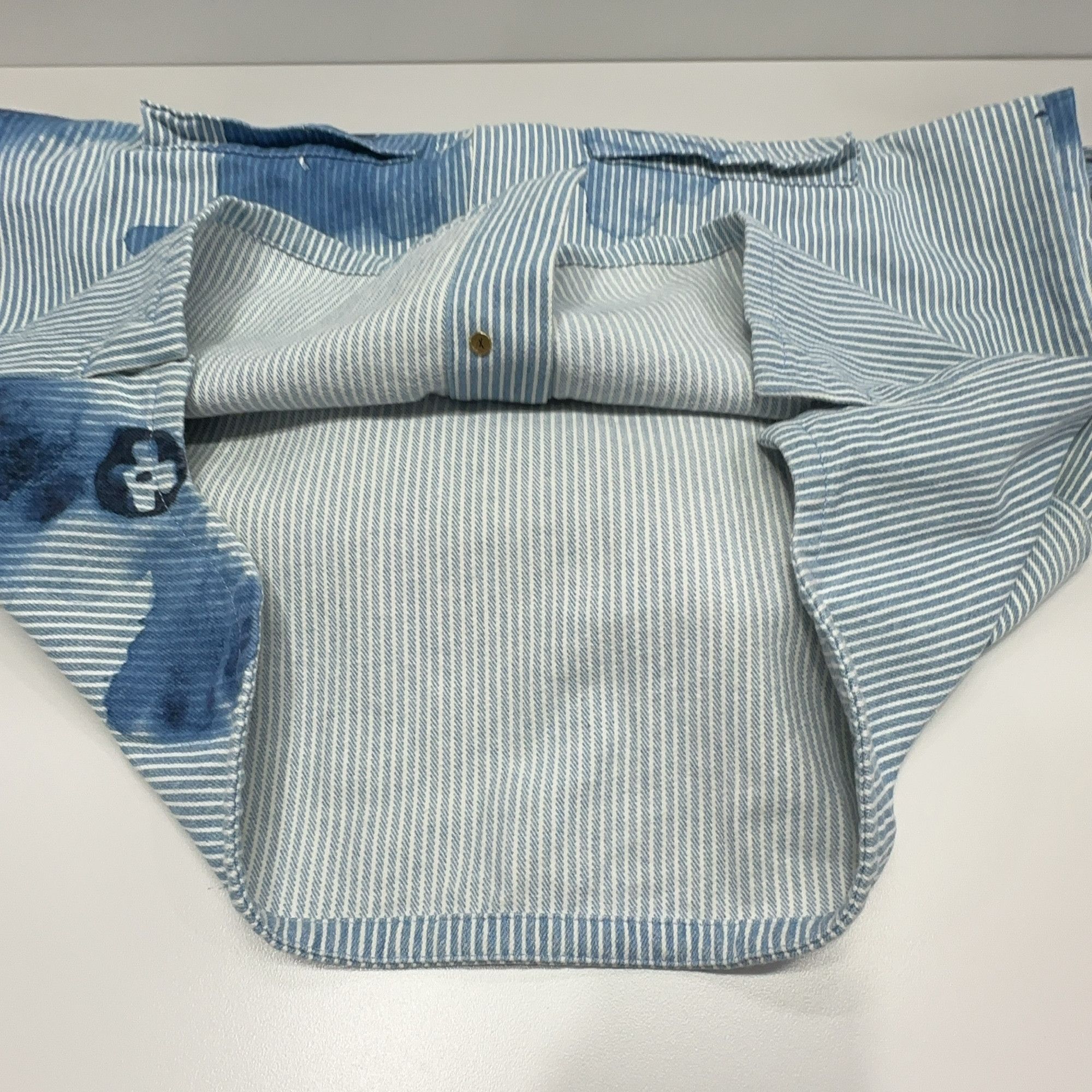 Louis Vuitton Louis Vuitton Monogram Stripe Button Up Shirt S Size US S / EU 44-46 / 1 - 7 Thumbnail
