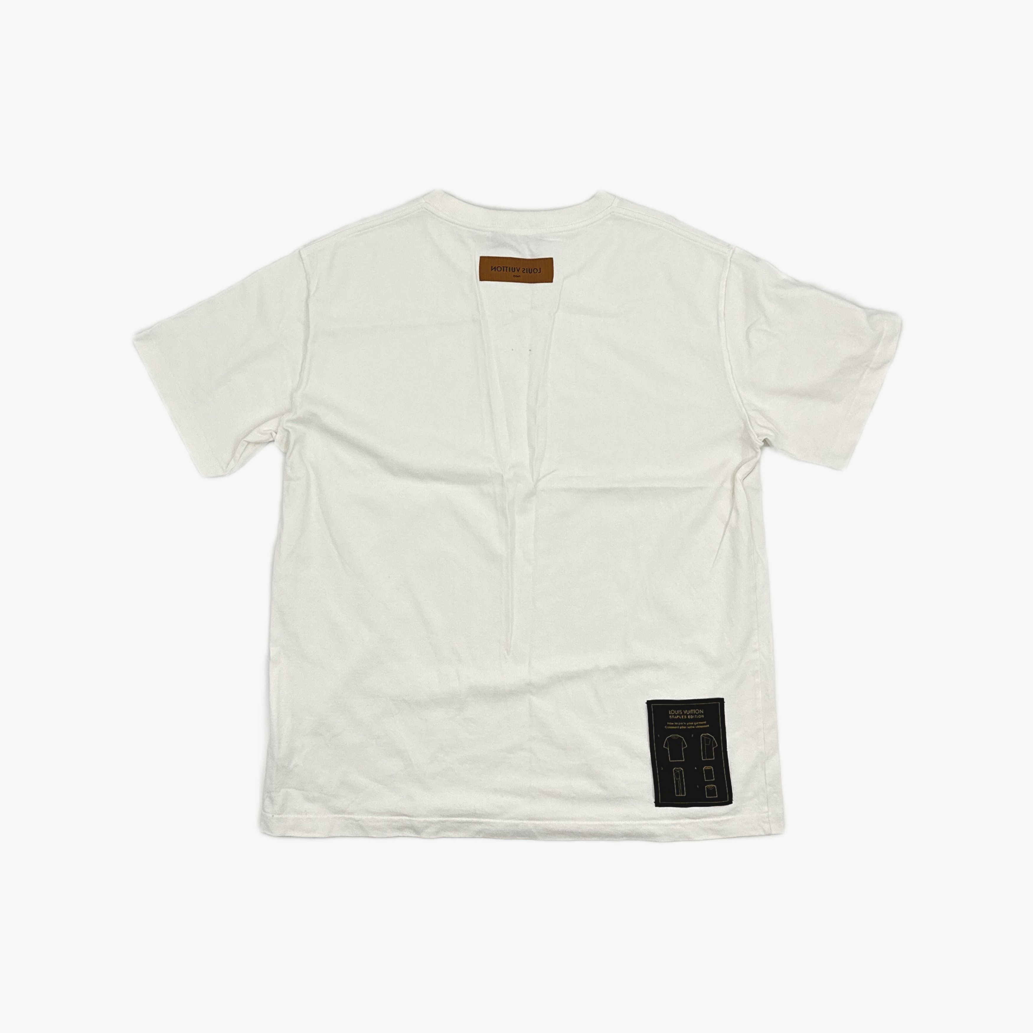 Louis Vuitton Louis Vuitton Staples Edition White T-Shirt XL Size US XL / EU 56 / 4 - 2 Thumbnail