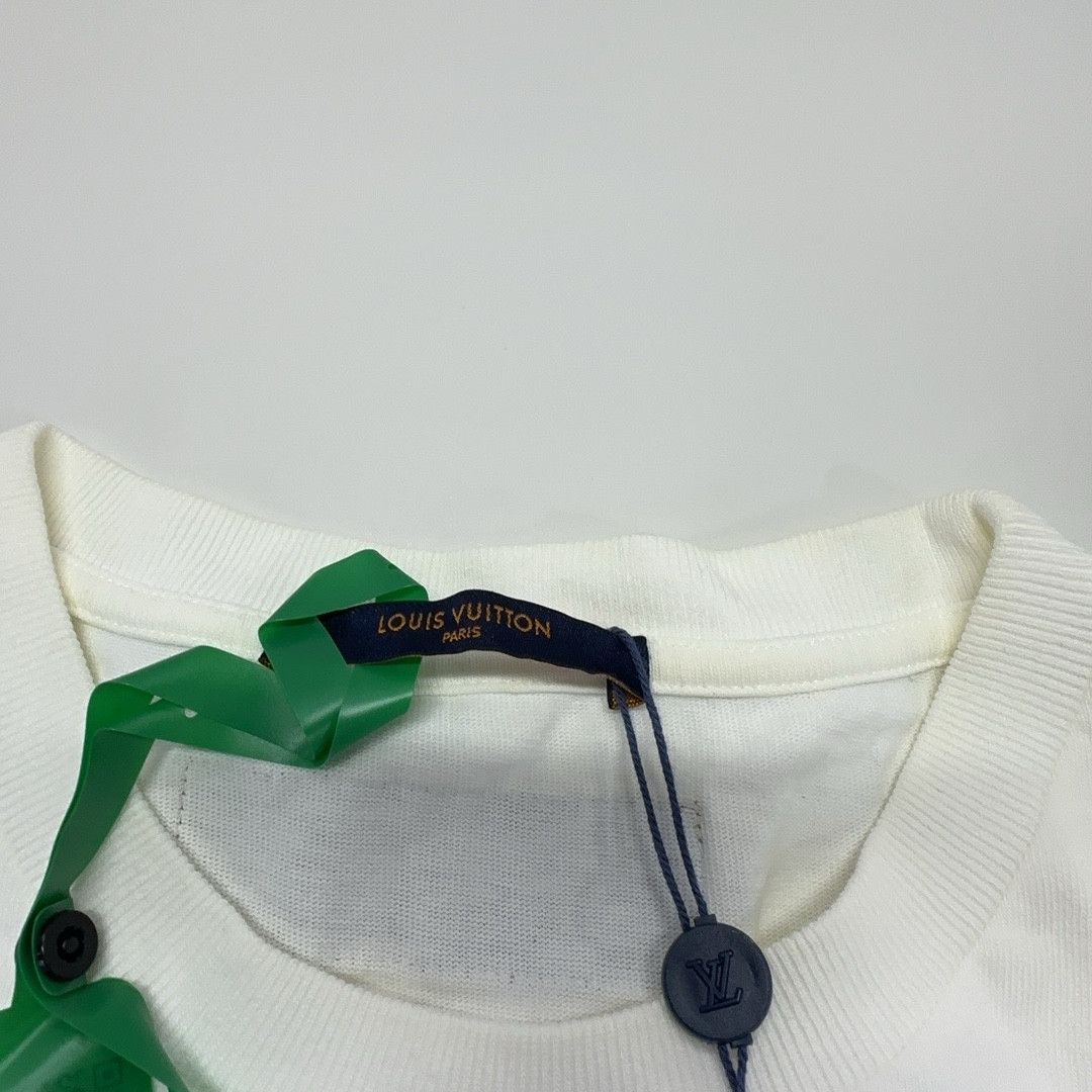 Louis Vuitton Louis Vuitton Dripping Charm Logo T-Shirt White L Size US L / EU 52-54 / 3 - 4 Thumbnail