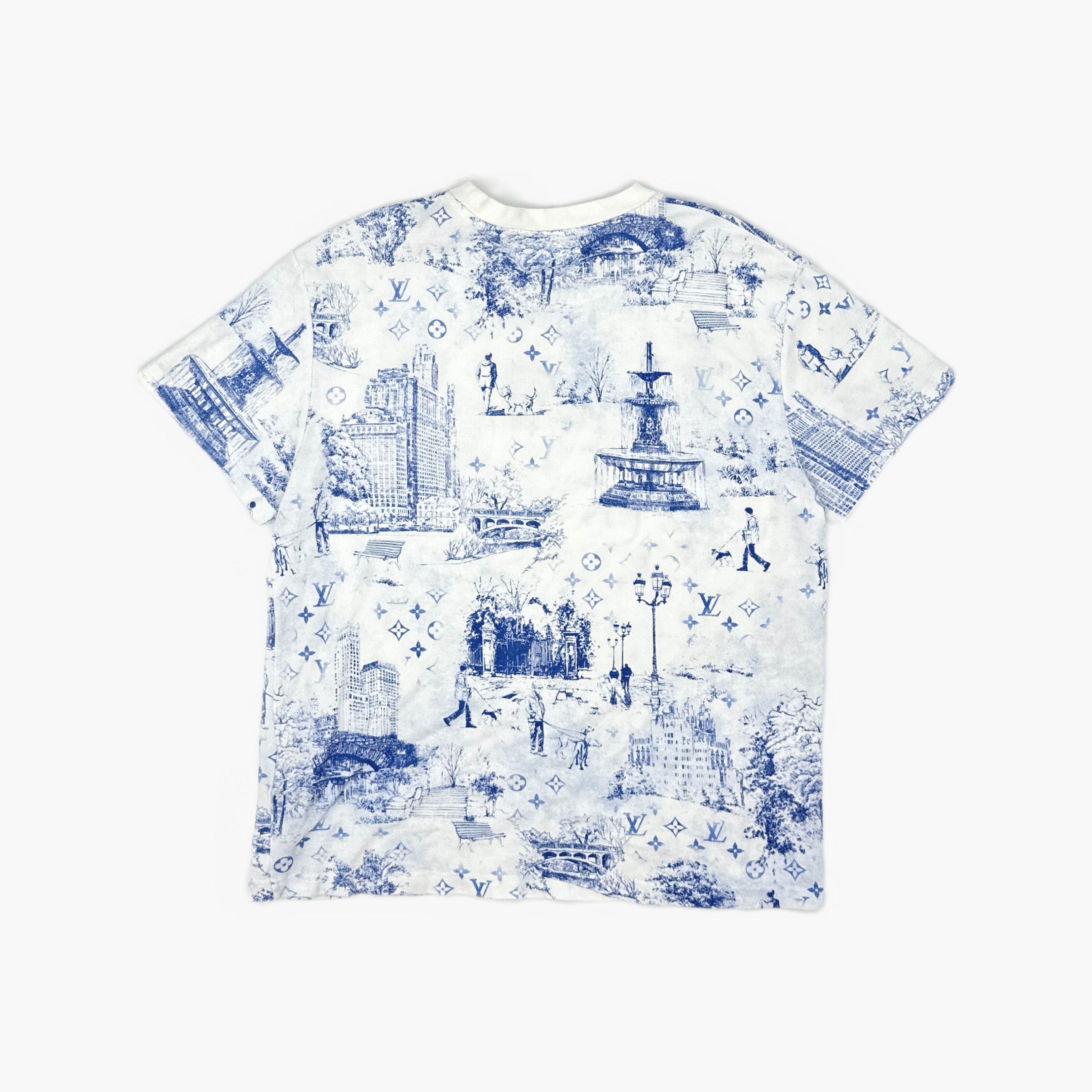 Louis Vuitton Louis Vuitton Blue Landscape Print T-Shirt L Size US L / EU 52-54 / 3 - 2 Thumbnail