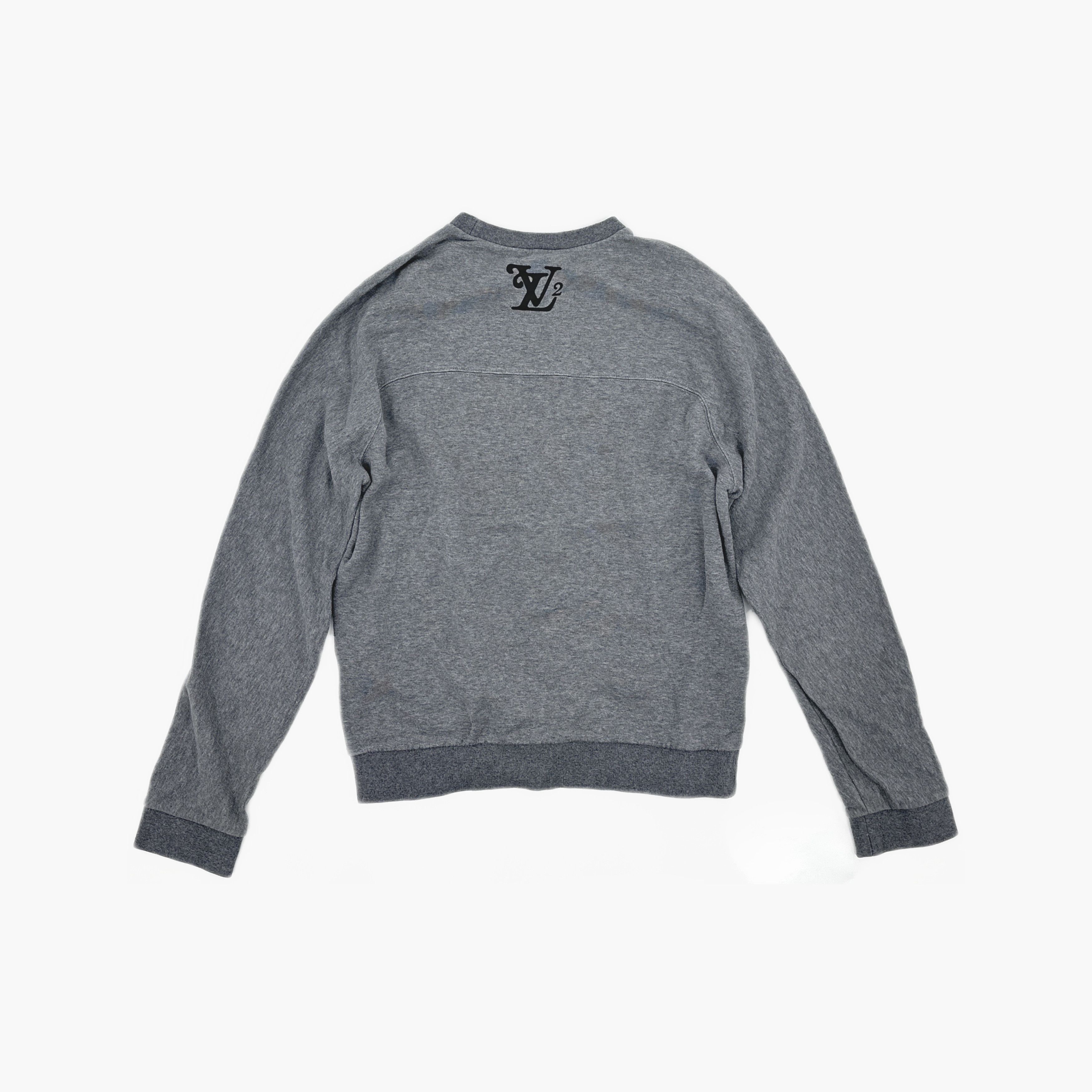 Louis Vuitton Louis Vuitton x Nigo Grey Squared Sweatshirt M Size US M / EU 48-50 / 2 - 2 Thumbnail