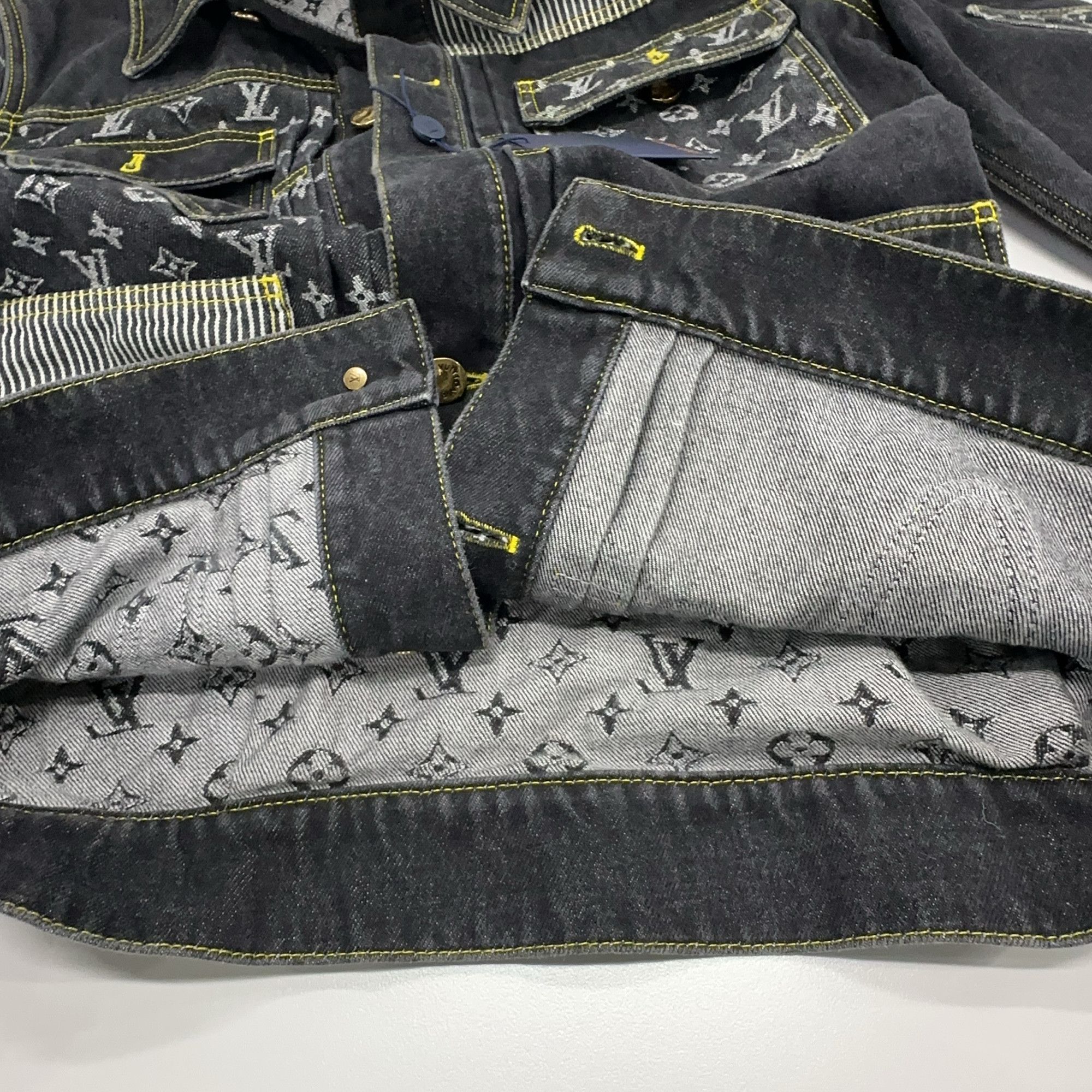 Louis Vuitton Louis Vuitton Patchwork Monogram Denim Jacket Size 44 Size US S / EU 44-46 / 1 - 7 Thumbnail