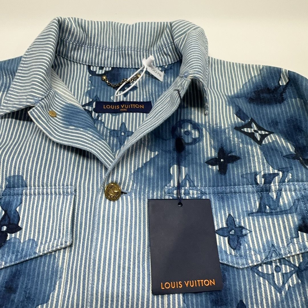 Louis Vuitton Louis Vuitton Monogram Stripe Shirt Size L Size US L / EU 52-54 / 3 - 5 Thumbnail
