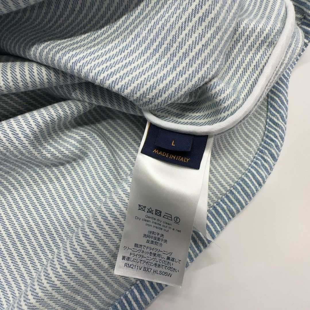 Louis Vuitton Louis Vuitton Monogram Stripe Shirt Size L Size US L / EU 52-54 / 3 - 3 Thumbnail
