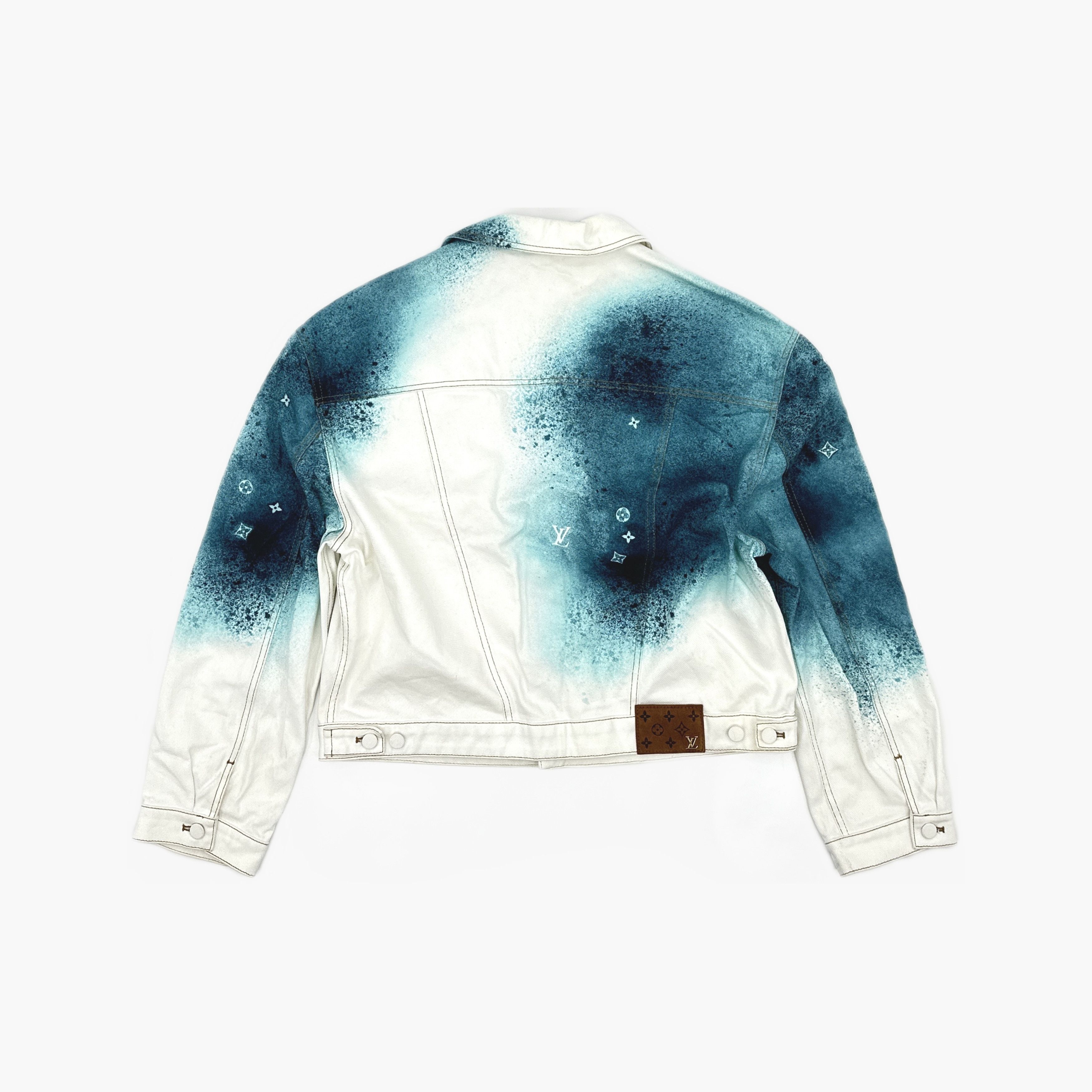 Louis Vuitton Louis Vuitton Spray Paint Denim Jacket 54 Size US L / EU 52-54 / 3 - 2 Thumbnail