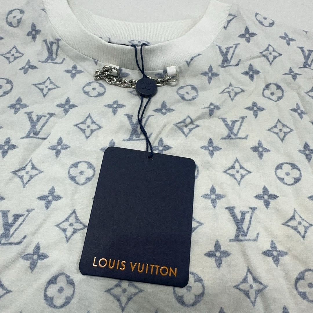 Louis Vuitton Louis Vuitton Monogram Chain Detail T-Shirt M Size US M / EU 48-50 / 2 - 4 Thumbnail