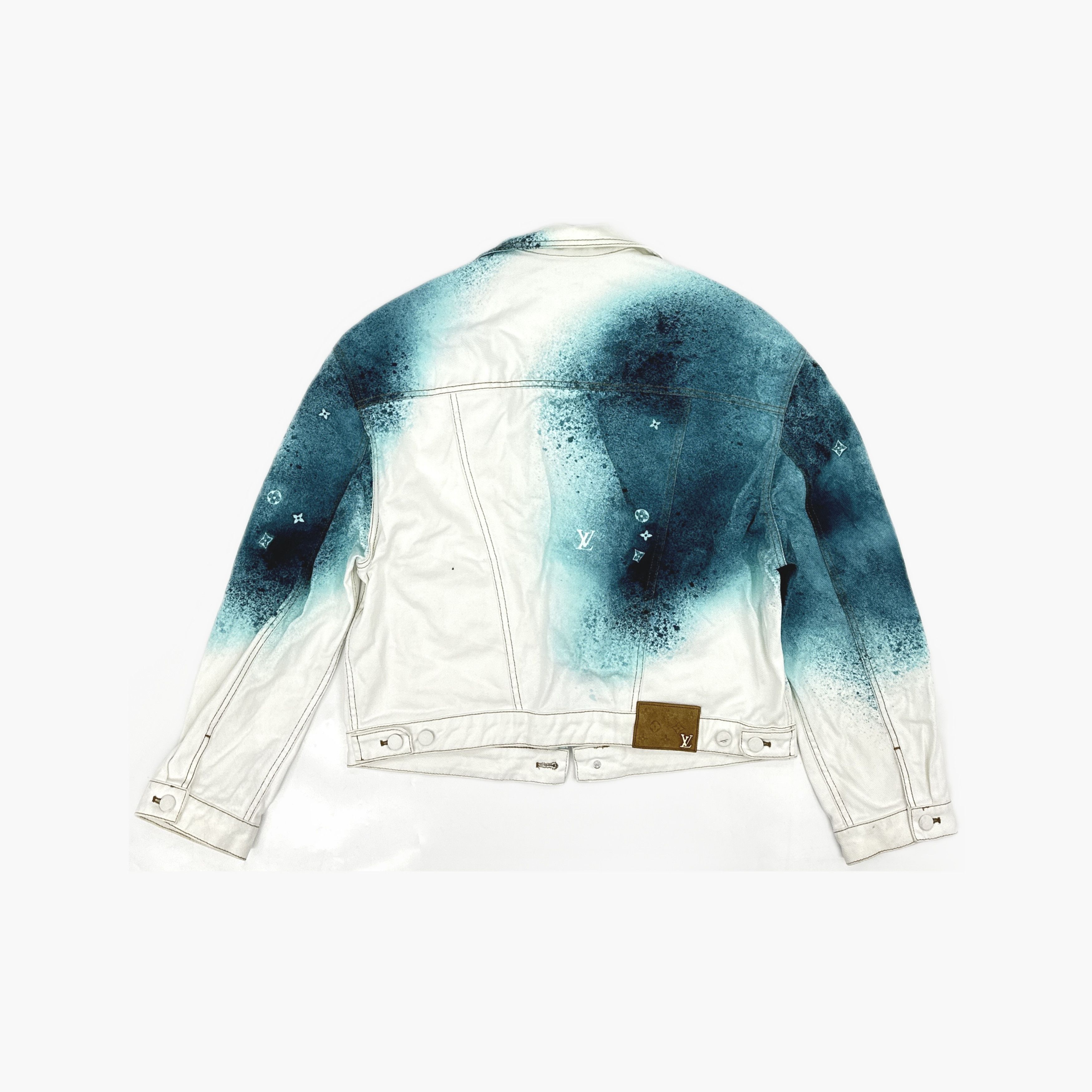 Louis Vuitton Louis Vuitton SS23 Spray Paint Denim Jacket 52 Size US L / EU 52-54 / 3 - 2 Thumbnail