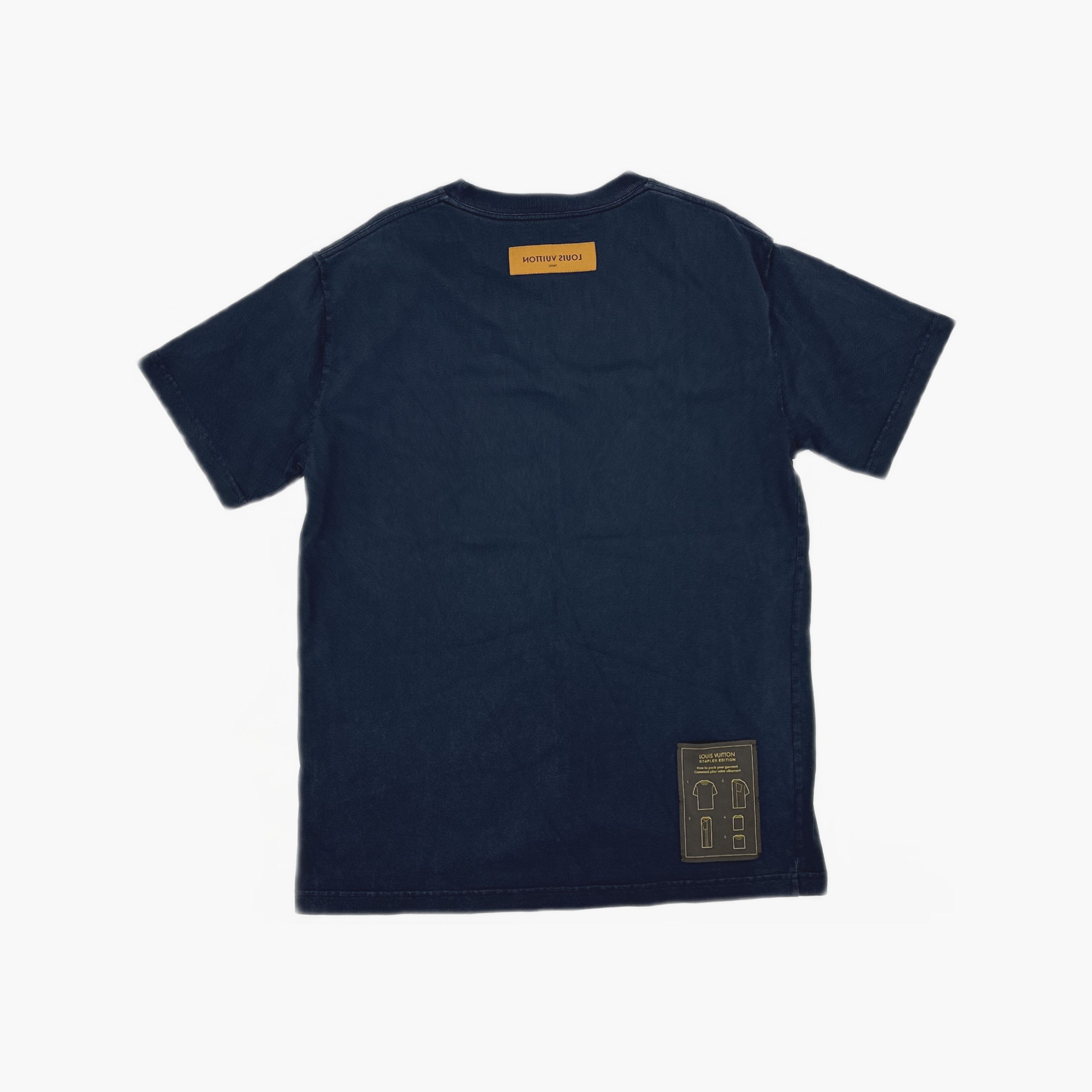 Louis Vuitton Louis Vuitton Navy Staples Edition T-Shirt M Size US M / EU 48-50 / 2 - 2 Thumbnail