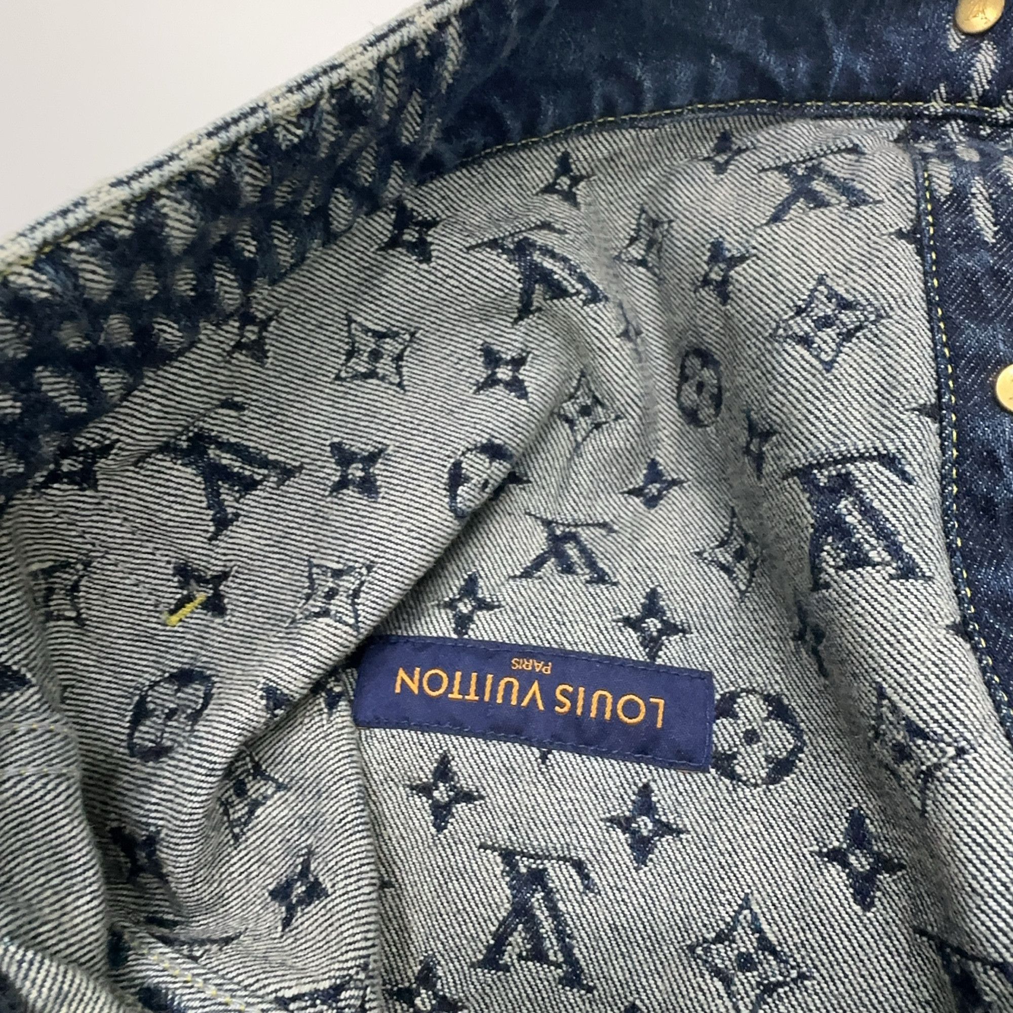 Louis Vuitton Louis Vuitton x Nigo Giant Damier Denim Jacket 48 Size US M / EU 48-50 / 2 - 4 Thumbnail