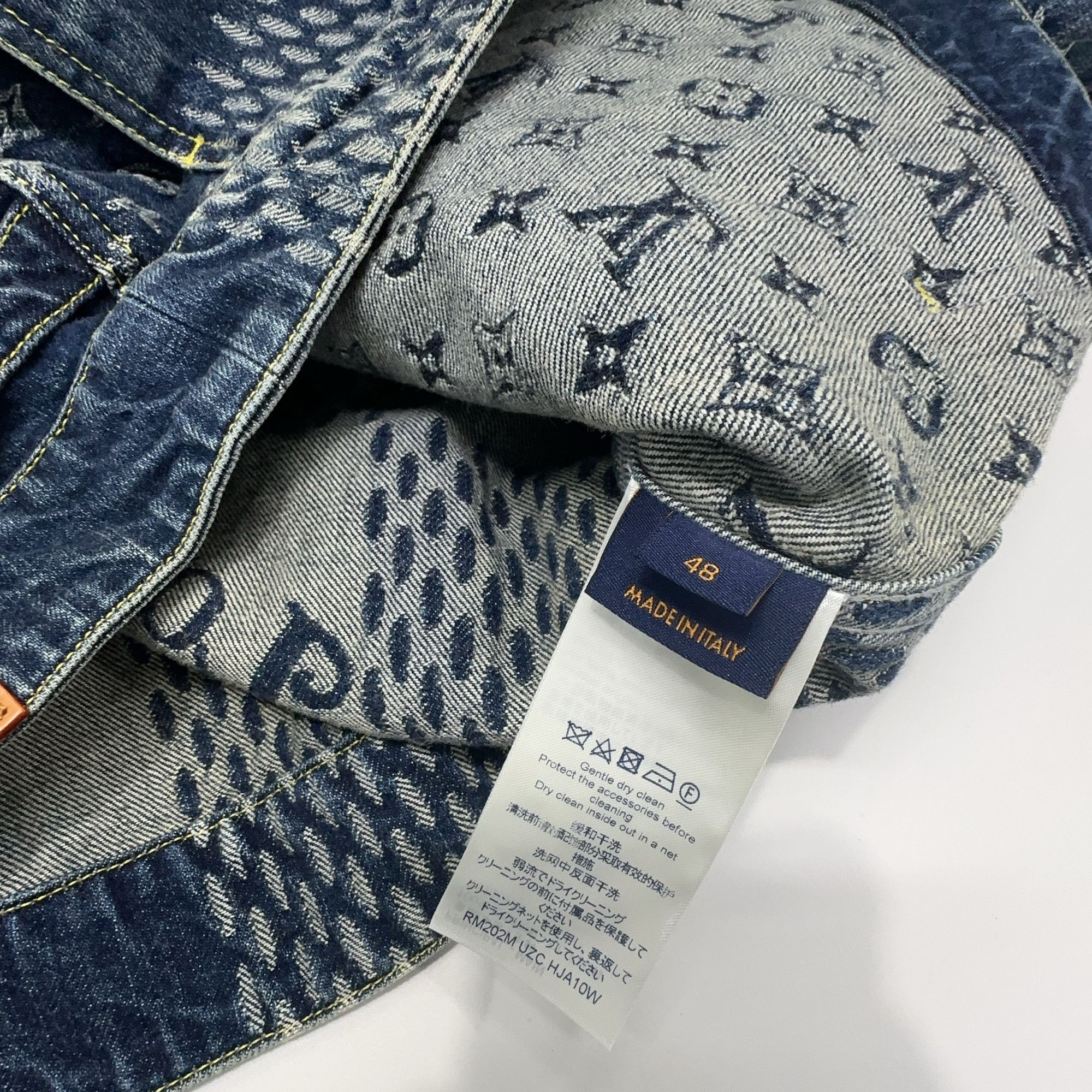 Louis Vuitton Louis Vuitton x Nigo Giant Damier Denim Jacket 48 Size US M / EU 48-50 / 2 - 3 Thumbnail