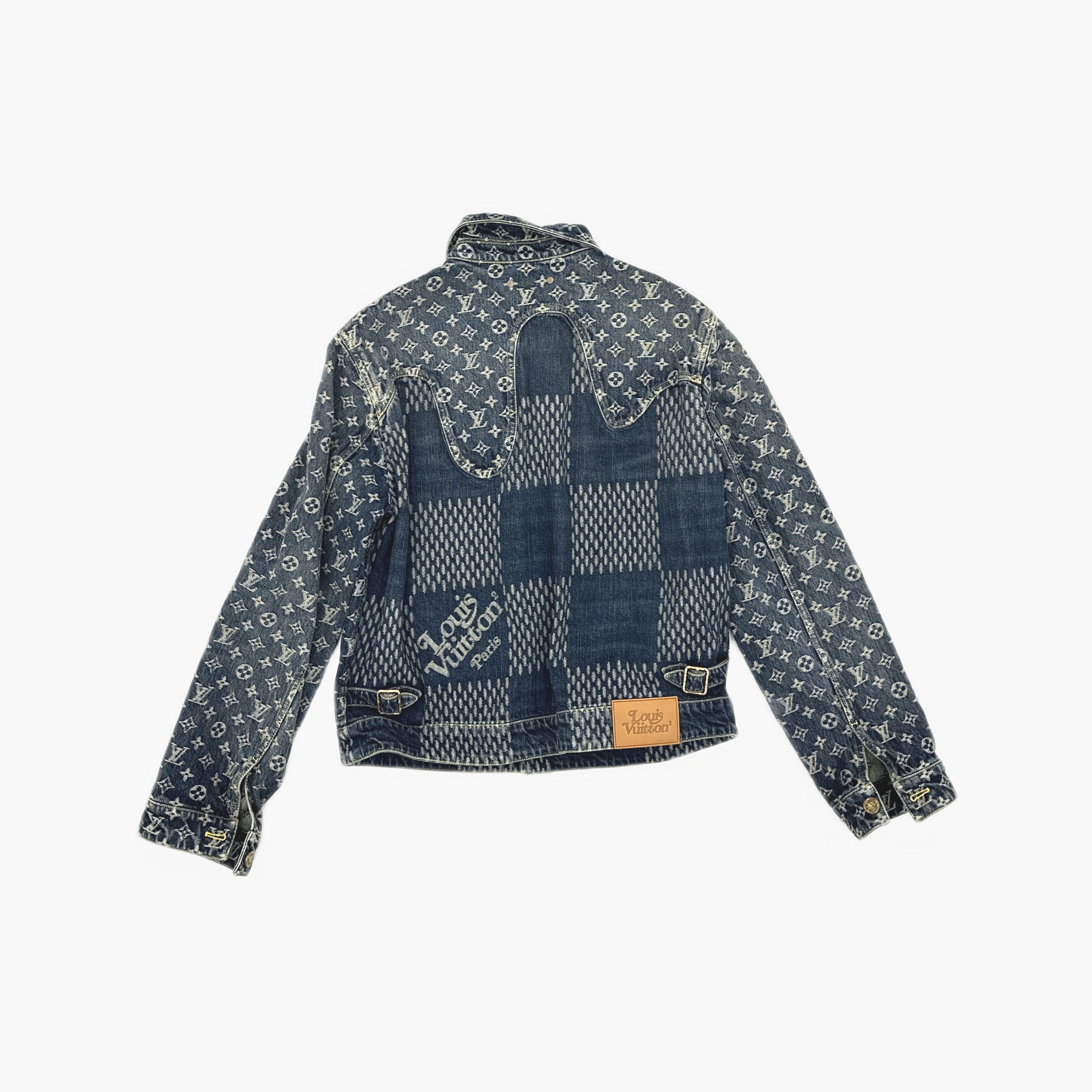 Louis Vuitton Louis Vuitton x Nigo Giant Damier Denim Jacket 48 Size US M / EU 48-50 / 2 - 2 Thumbnail