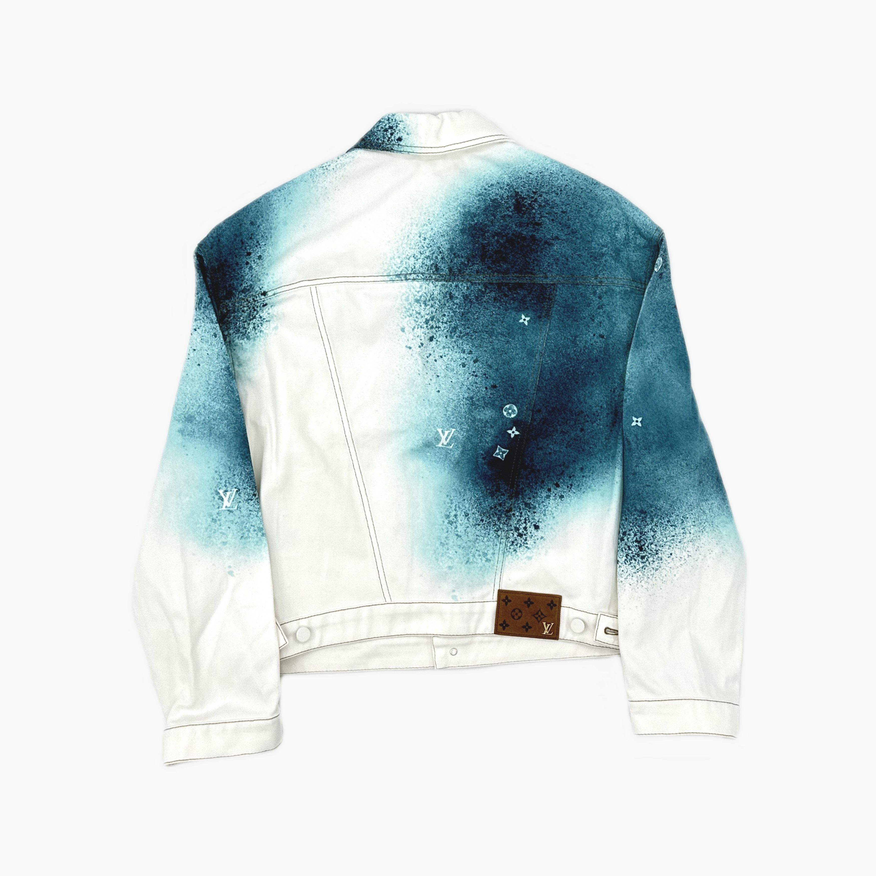 Louis Vuitton Louis Vuitton Spray Paint Denim Jacket EU 50 Size US M / EU 48-50 / 2 - 2 Thumbnail