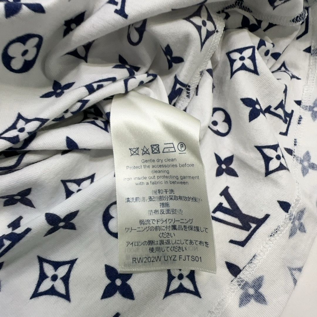Louis Vuitton Louis Vuitton Chain Monogram T-Shirt White M Size US M / EU 48-50 / 2 - 3 Thumbnail