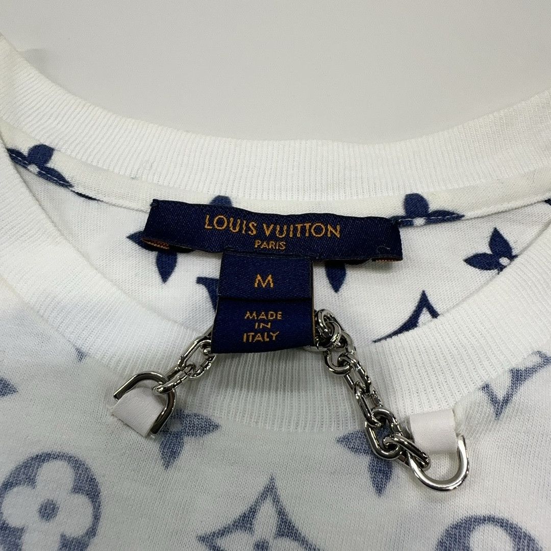 Louis Vuitton Louis Vuitton Chain Monogram T-Shirt White M Size US M / EU 48-50 / 2 - 4 Thumbnail