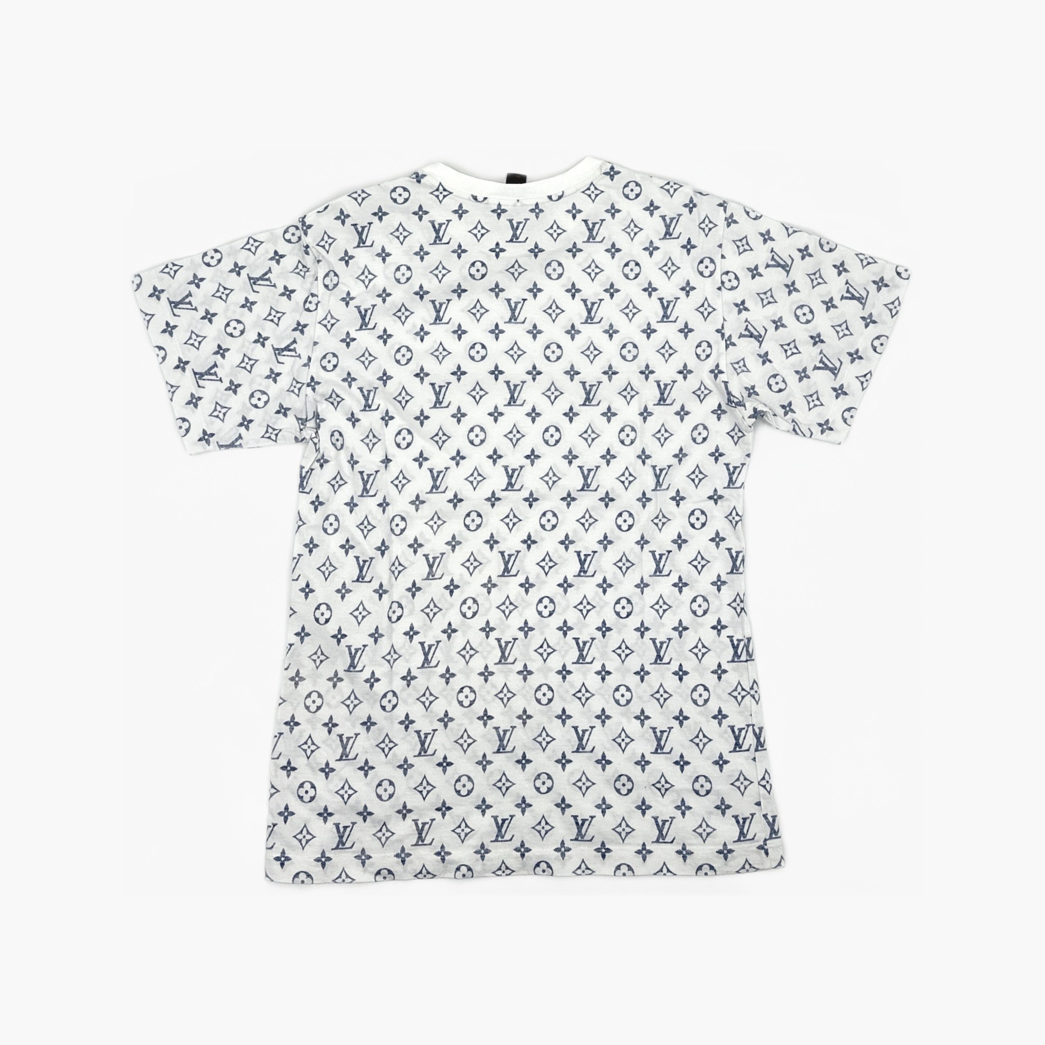 Louis Vuitton Louis Vuitton Chain Monogram T-Shirt White M Size US M / EU 48-50 / 2 - 2 Thumbnail