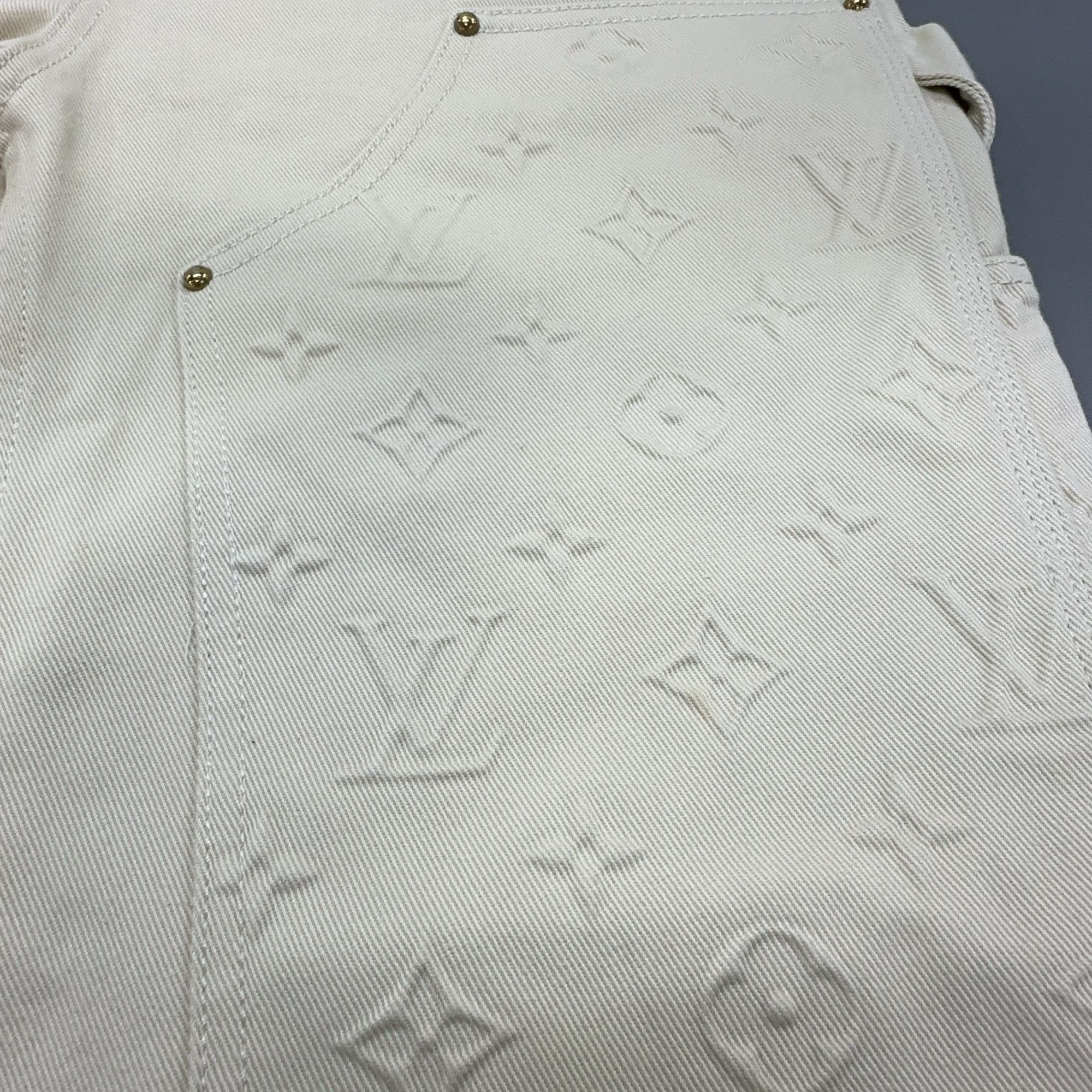 Louis Vuitton Louis Vuitton Monogram Embossed Carpenter Pants 28 Size US 28 / EU 44 - 9 Thumbnail