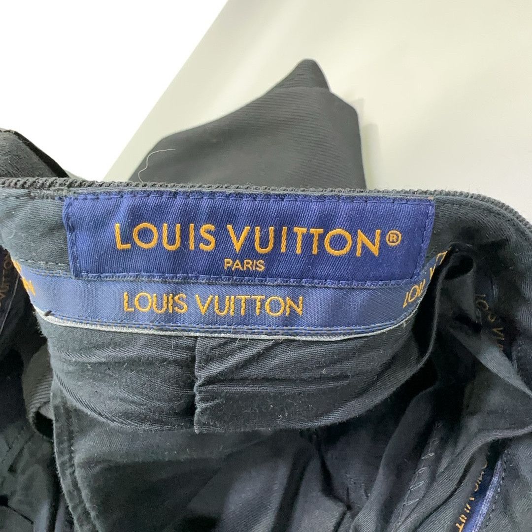 Louis Vuitton Louis Vuitton Black Textured Casual Pants 50 Size US 34 / EU 50 - 4 Thumbnail
