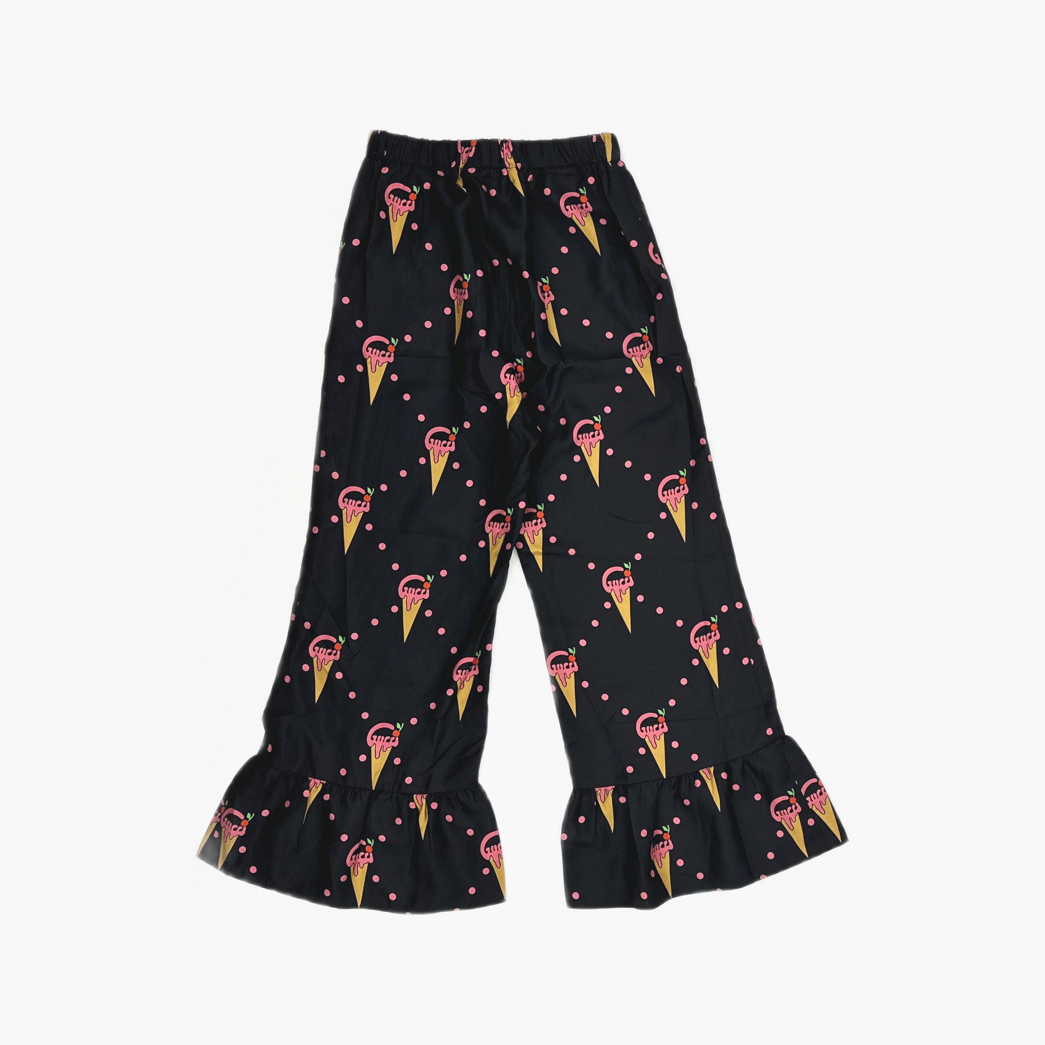 Gucci Gucci Ice Cream Print Silk Pants 36 Size 25" / US 0 / IT 36 - 2 Thumbnail