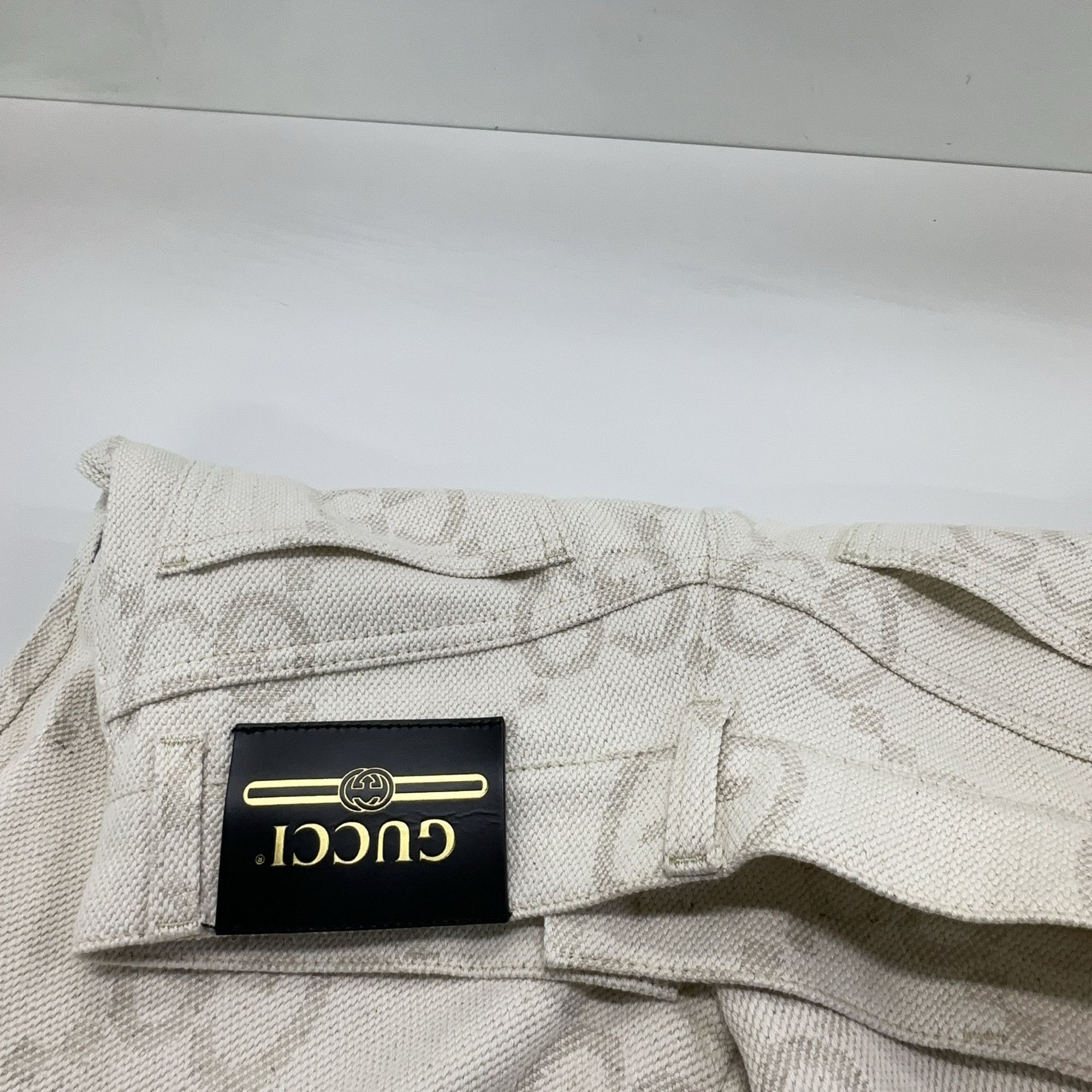 Gucci Gucci GG Monogram Canvas Wide Leg Pants 25 Size 25" / US 0 / IT 36 - 7 Thumbnail