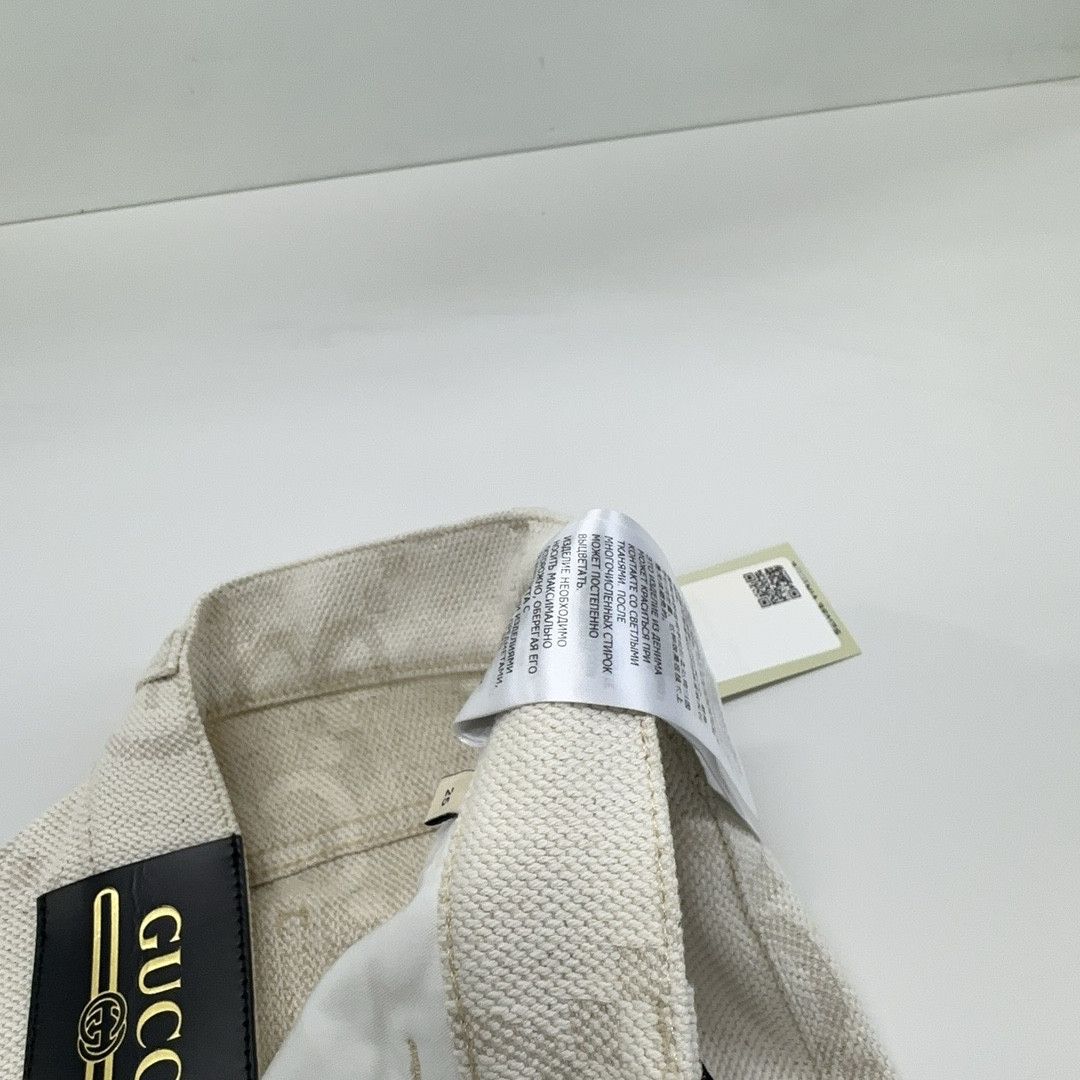 Gucci Gucci GG Monogram Canvas Wide Leg Pants 25 Size 25" / US 0 / IT 36 - 5 Thumbnail