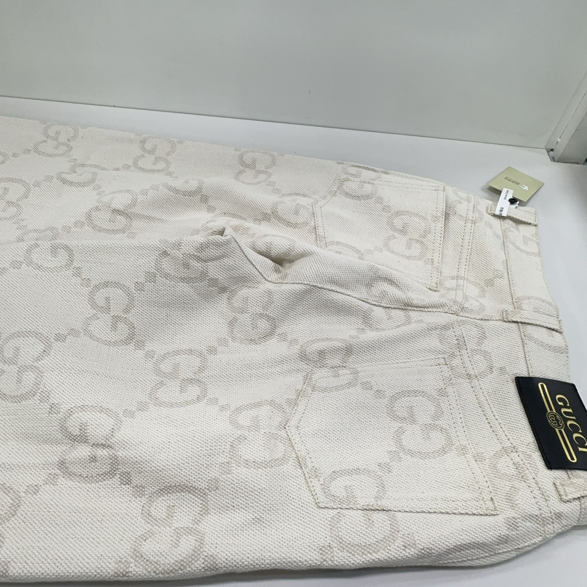 Gucci Gucci GG Monogram Canvas Wide Leg Pants 25 Size 25" / US 0 / IT 36 - 9 Thumbnail