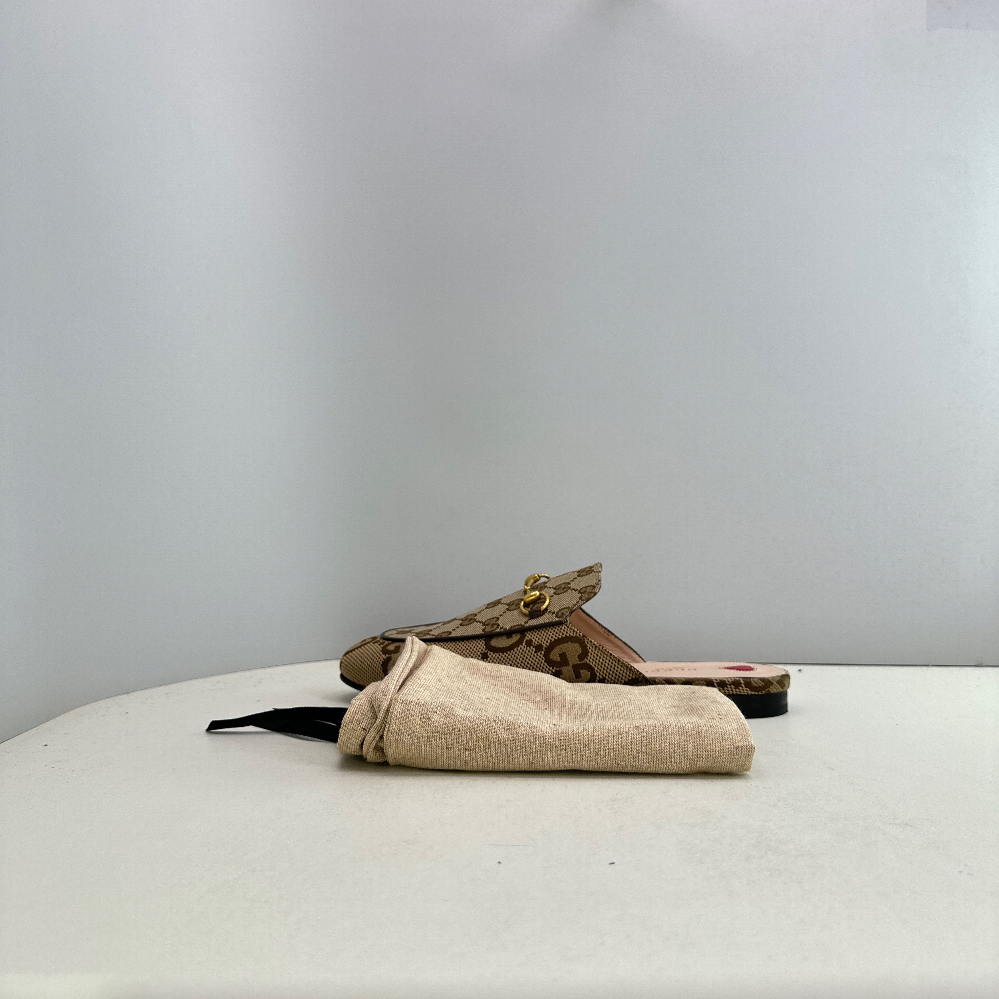 Gucci Gucci GG Canvas Horsebit Mules 41 Size US 11 / IT 41 - 10 Thumbnail