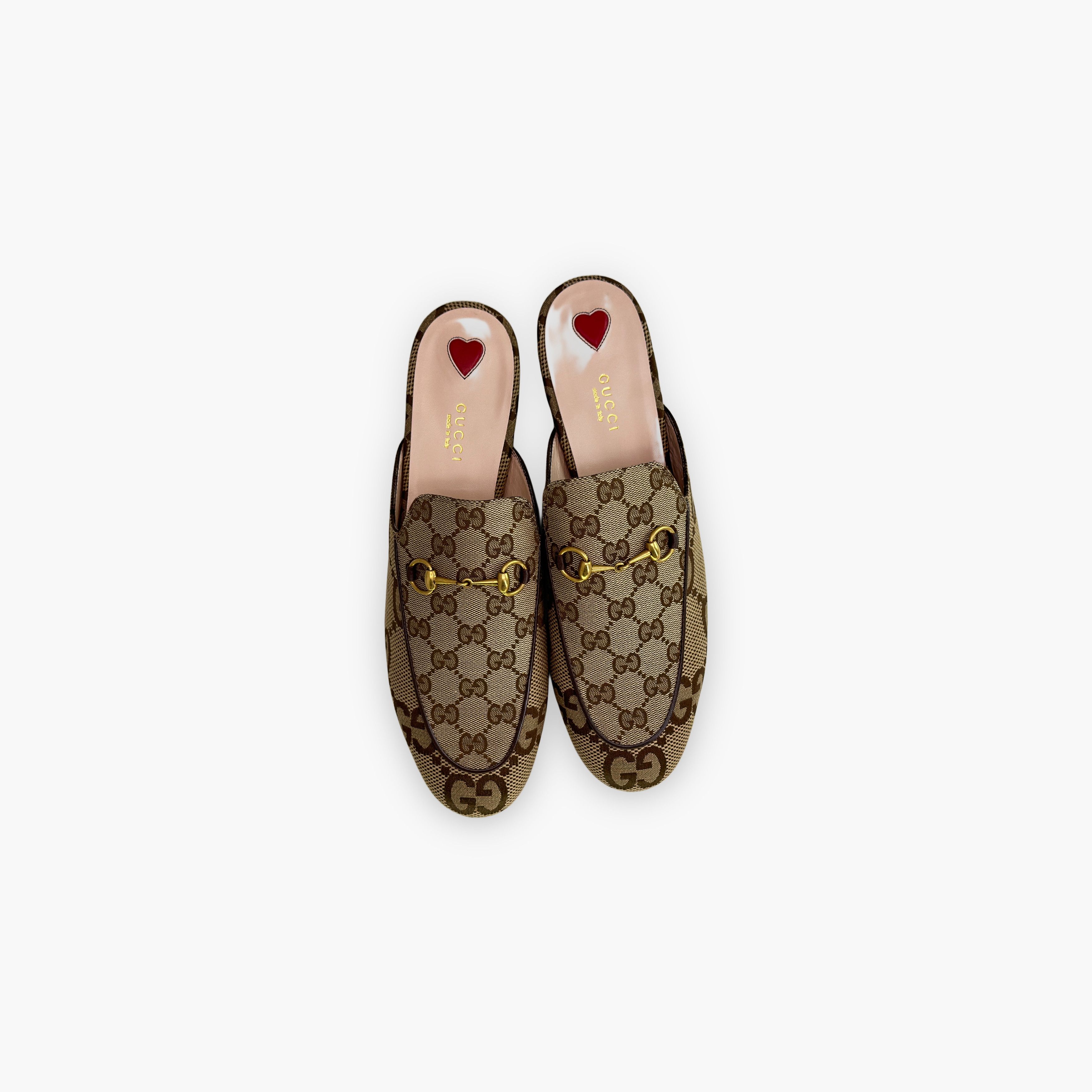 Gucci Gucci GG Canvas Horsebit Mules 41 Size US 11 / IT 41 - 9 Thumbnail