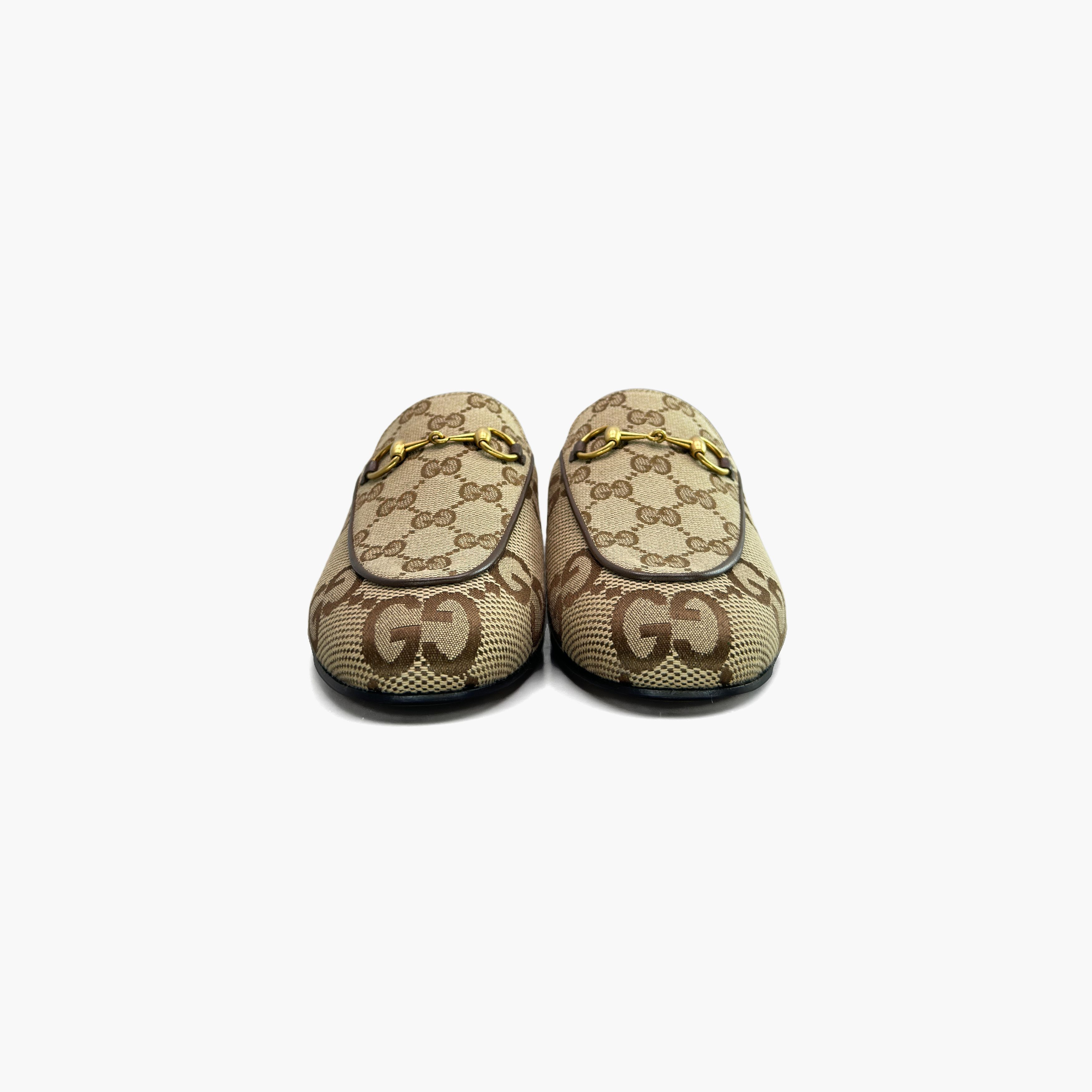 Gucci Gucci GG Supreme Canvas Horsebit Mules 36.5 Size US 6.5 / IT 36.5 - 5 Thumbnail