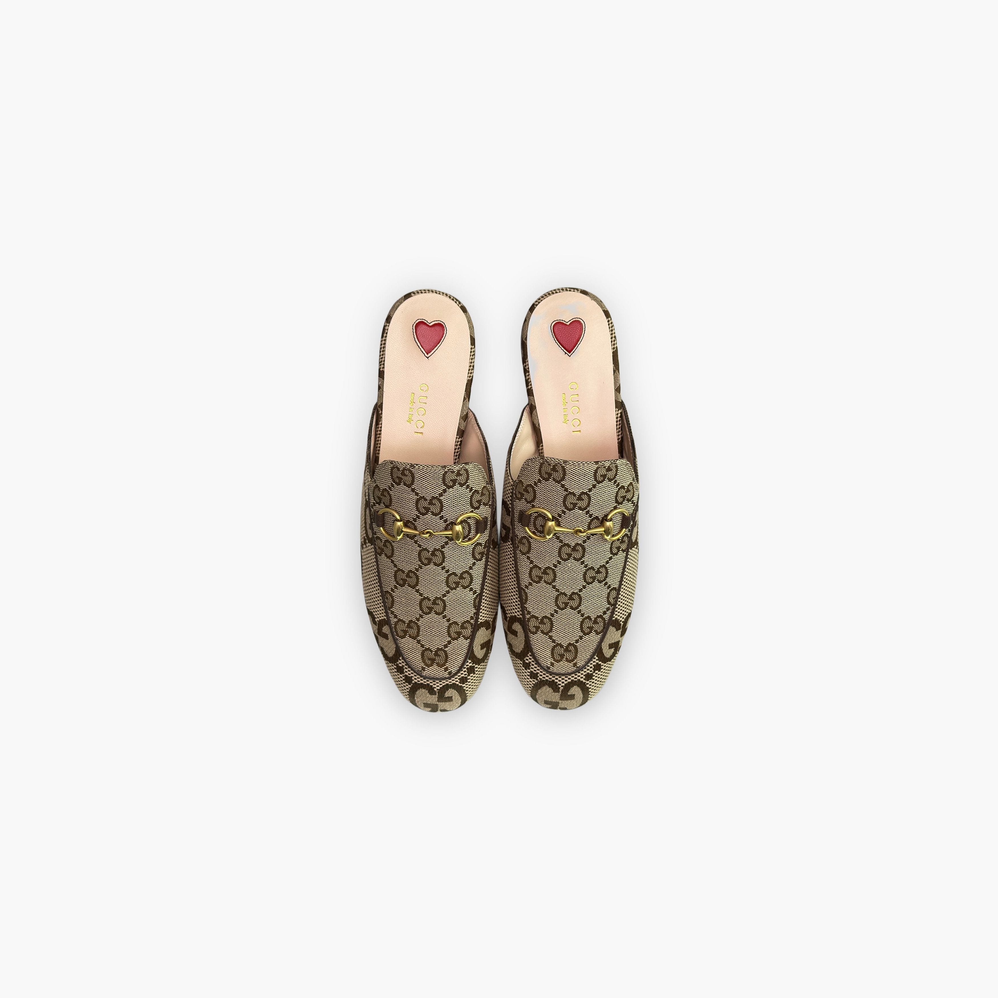 Gucci Gucci GG Supreme Canvas Horsebit Mules 36.5 Size US 6.5 / IT 36.5 - 9 Thumbnail