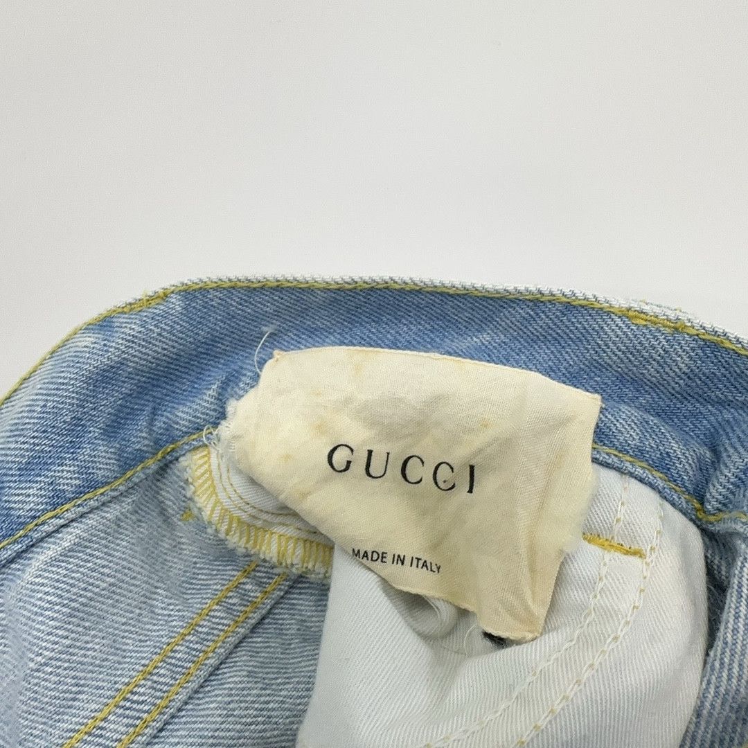 Gucci Gucci Floral Embroidered Denim Shorts 24 Size 24" / US 00 / IT 34 - 6 Thumbnail