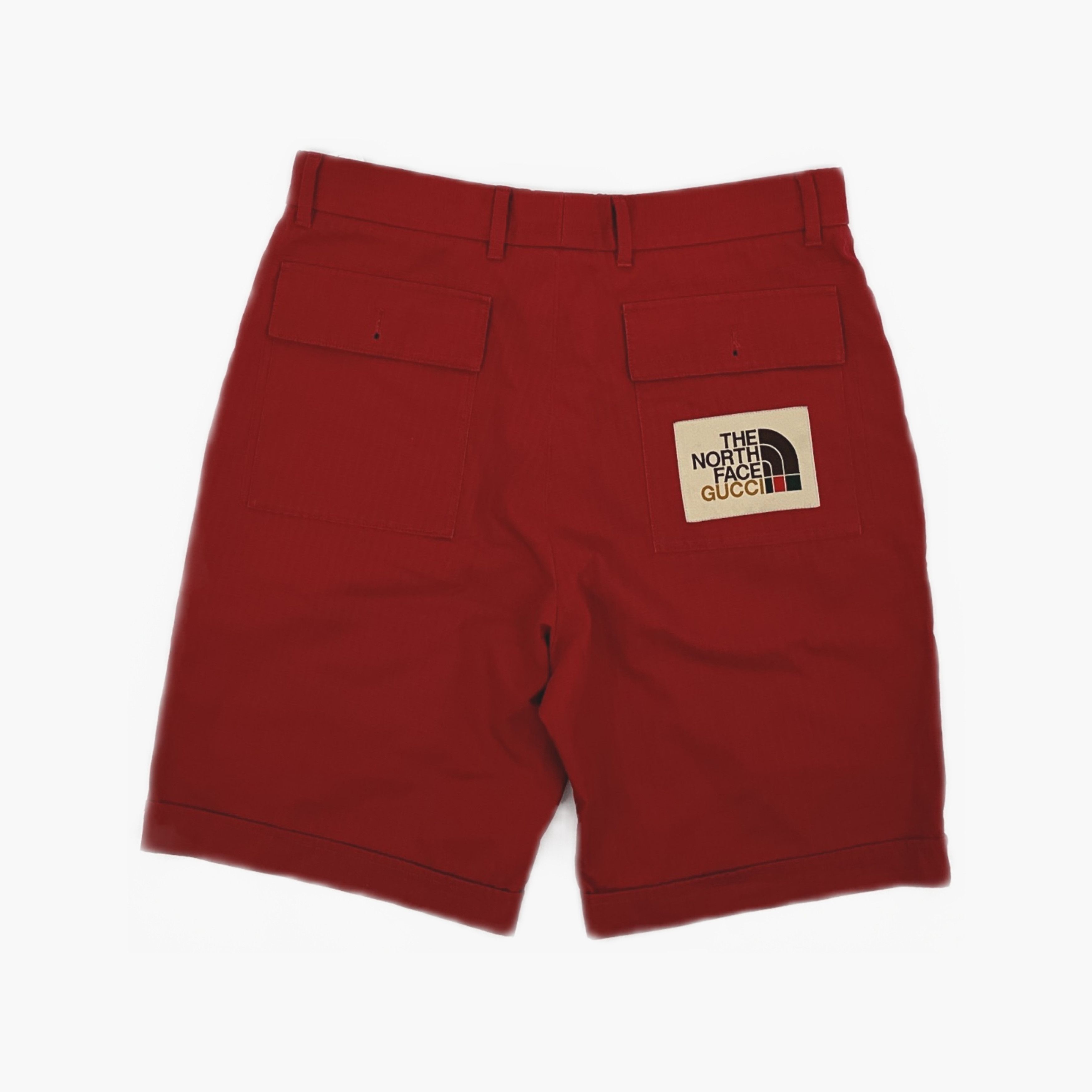 Gucci Gucci x The North Face Red Logo Shorts US 30 Size US 30 / EU 46 - 2 Thumbnail
