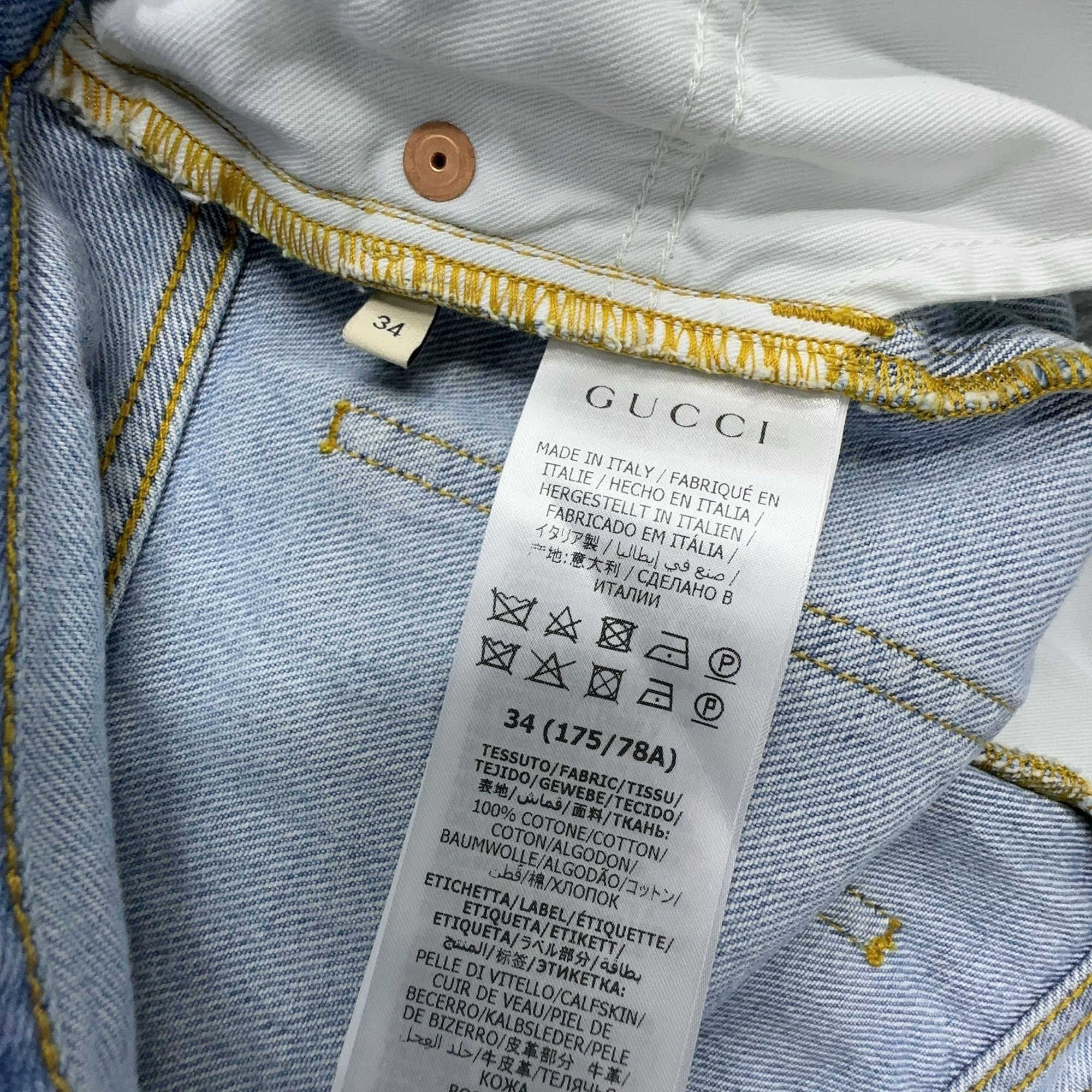 Gucci Gucci x The North Face Denim Shorts Size 34 Size US 34 / EU 50 - 6 Thumbnail