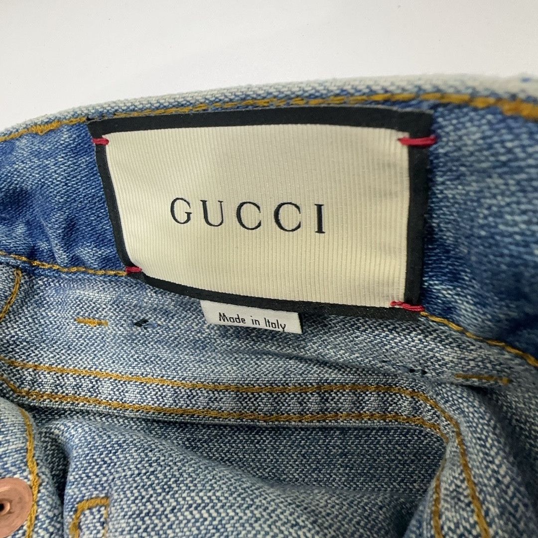 Gucci Gucci Guccy Strawberry Patch Denim Shorts 27 Size 27" / US 4 / IT 40 - 3 Thumbnail