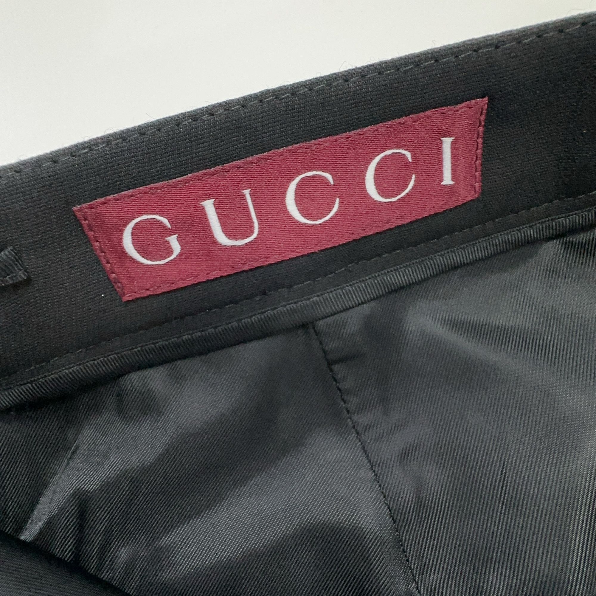 Gucci Gucci Logo Embroidered Silk Wool Shorts Size IT 38 Size 26" / US 2 / IT 38 - 5 Thumbnail