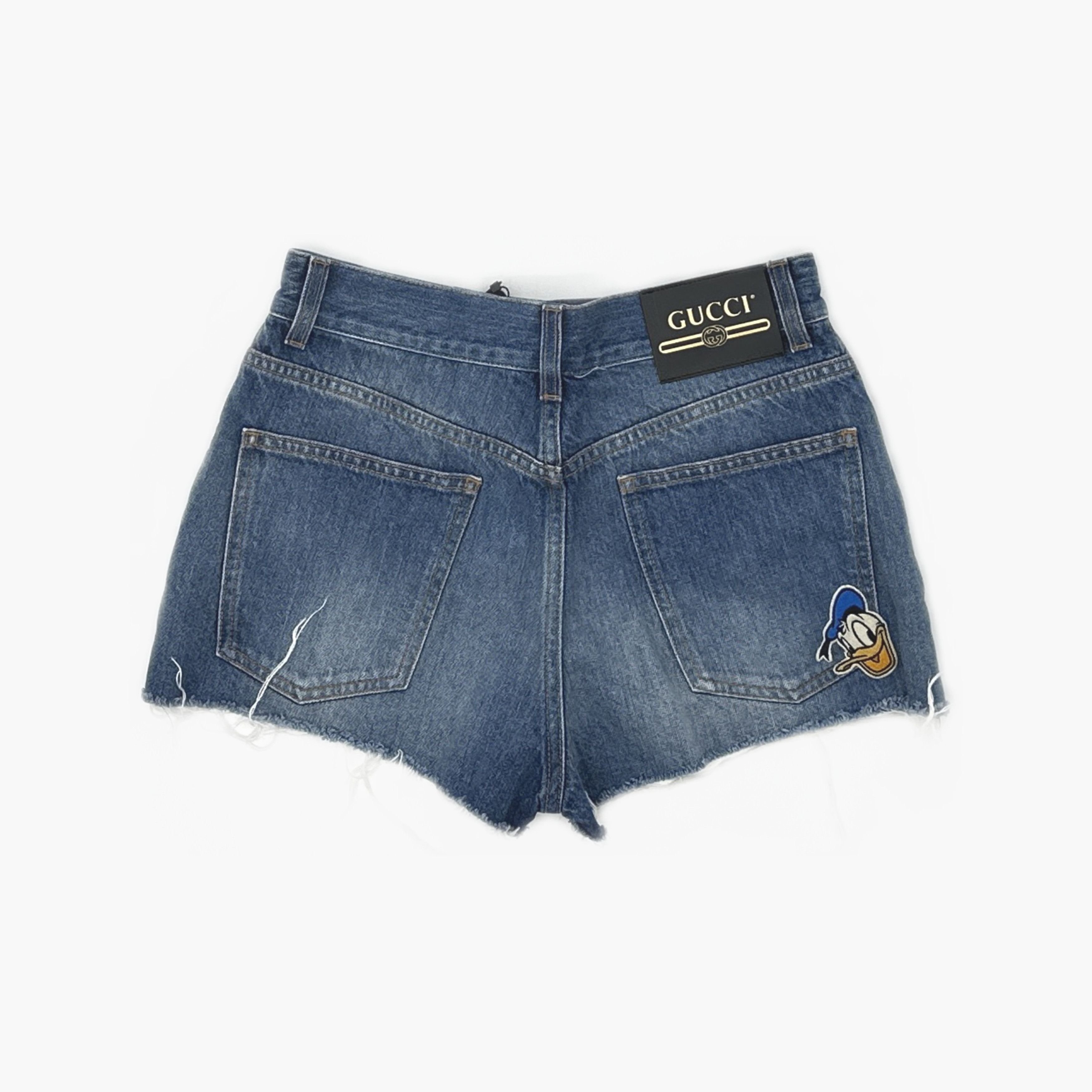 Gucci Gucci x Disney Donald Duck Denim Shorts 25 Size 25" / US 0 / IT 36 - 2 Thumbnail