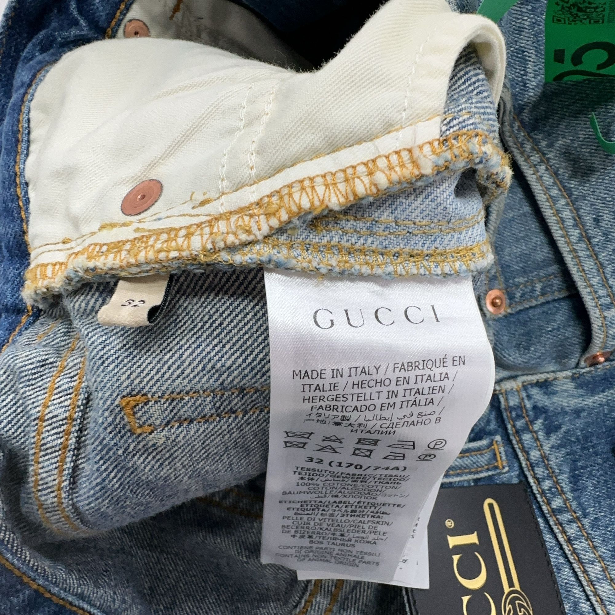 Gucci Gucci Fringed Hem Denim Shorts Size 32 Size US 32 / EU 48 - 4 Thumbnail