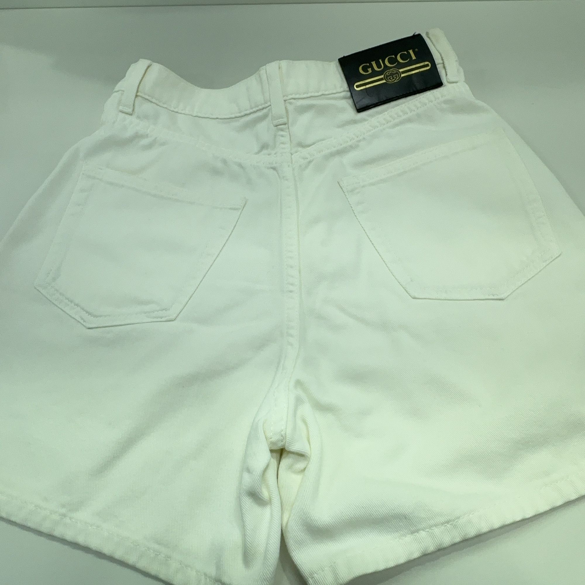 Gucci Gucci White Denim Zip Pocket Shorts 24 Size 24" / US 00 / IT 34 - 9 Thumbnail