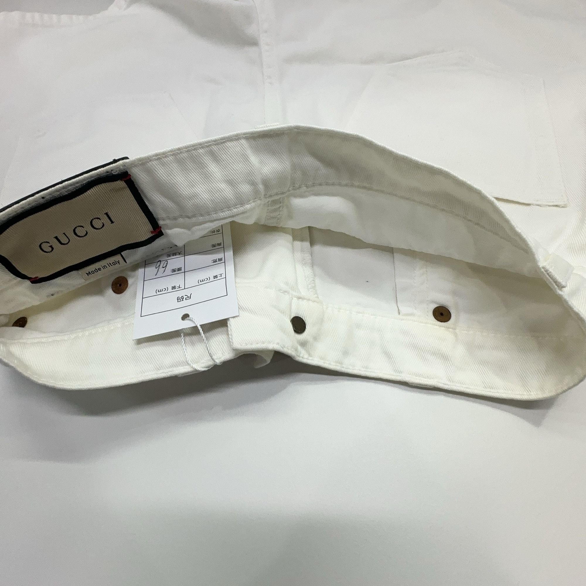 Gucci Gucci White Denim Zip Pocket Shorts 24 Size 24" / US 00 / IT 34 - 7 Thumbnail