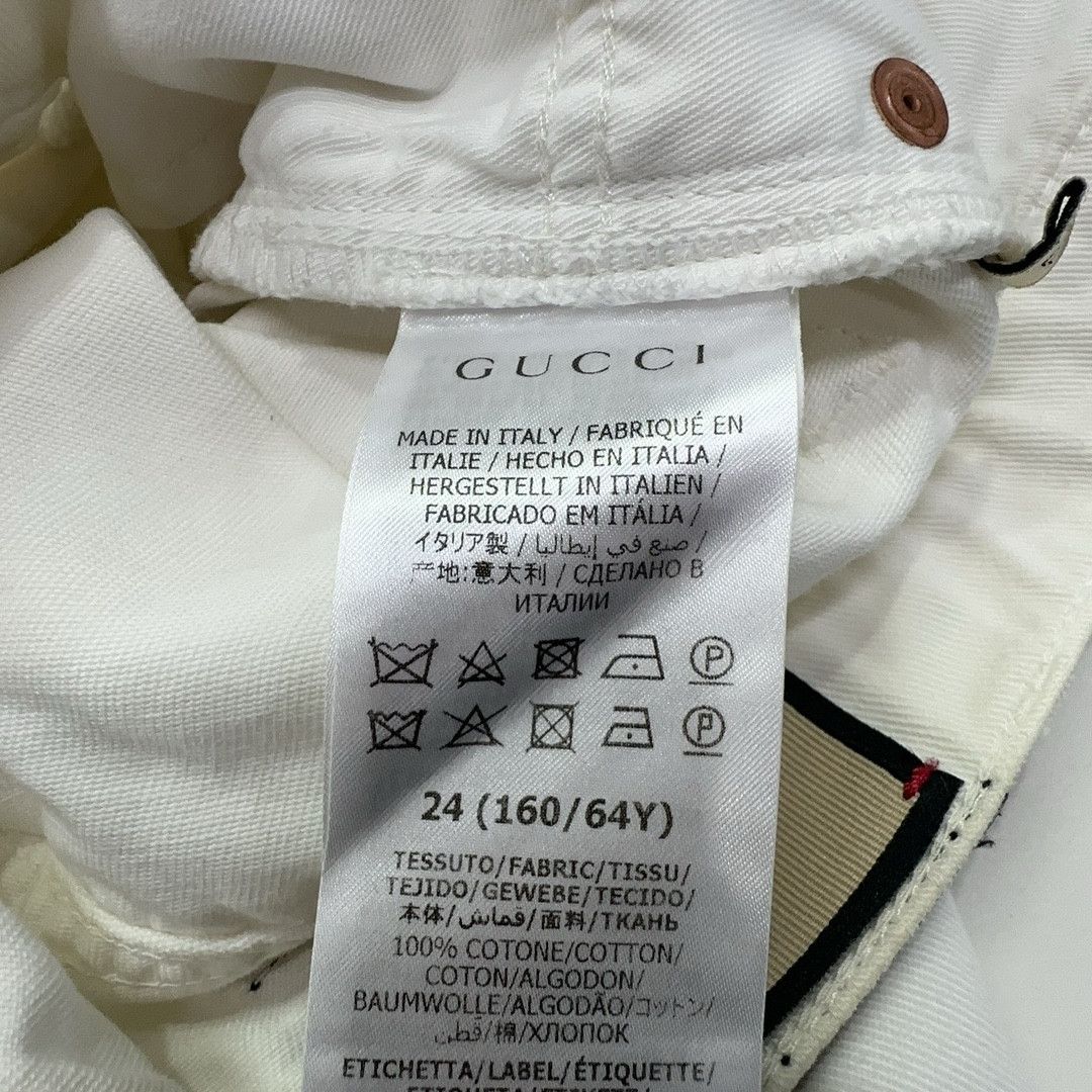 Gucci Gucci White Denim Zip Pocket Shorts 24 Size 24" / US 00 / IT 34 - 5 Thumbnail
