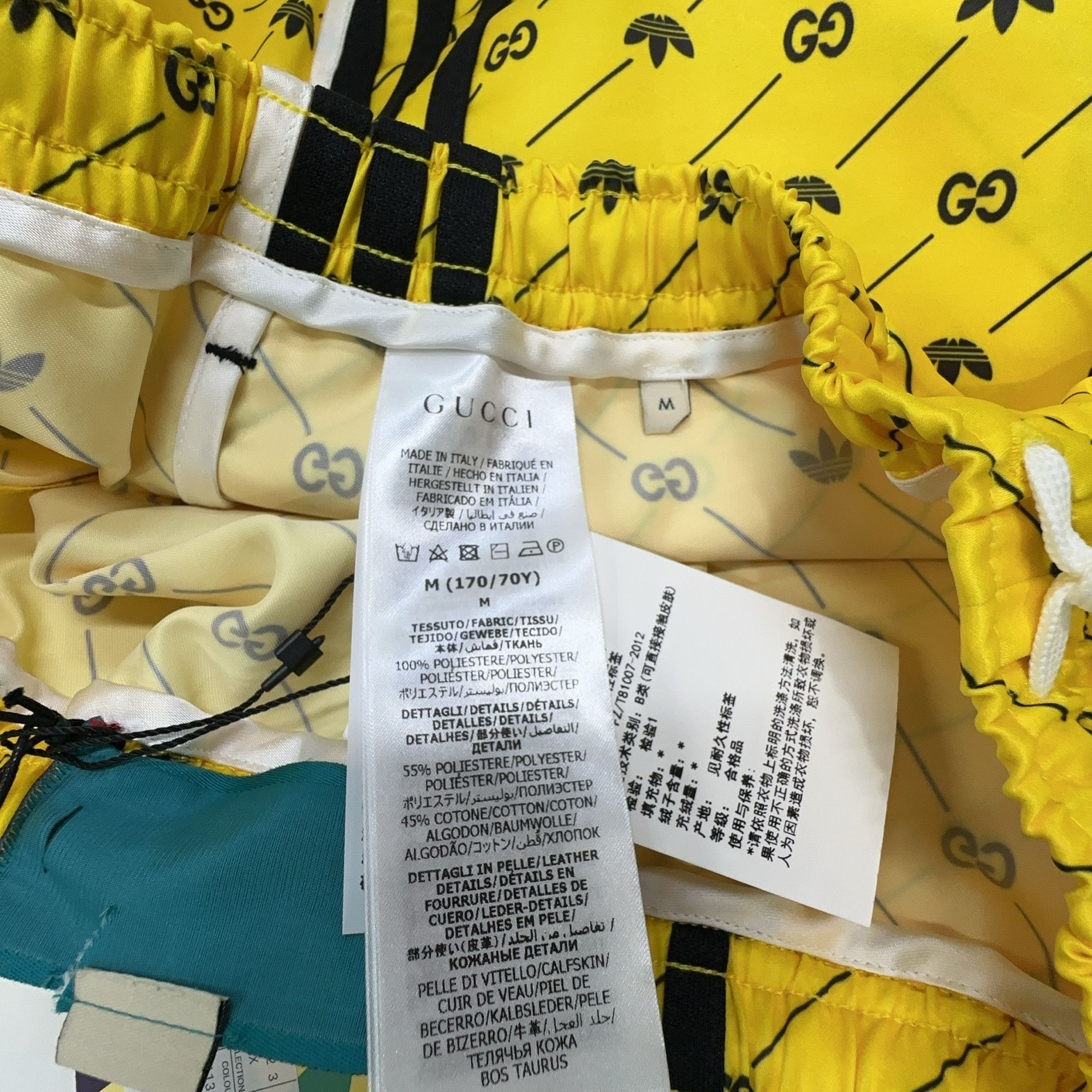 Gucci Gucci x Adidas Yellow Monogram Shorts US M Size US 32 / EU 48 - 6 Thumbnail