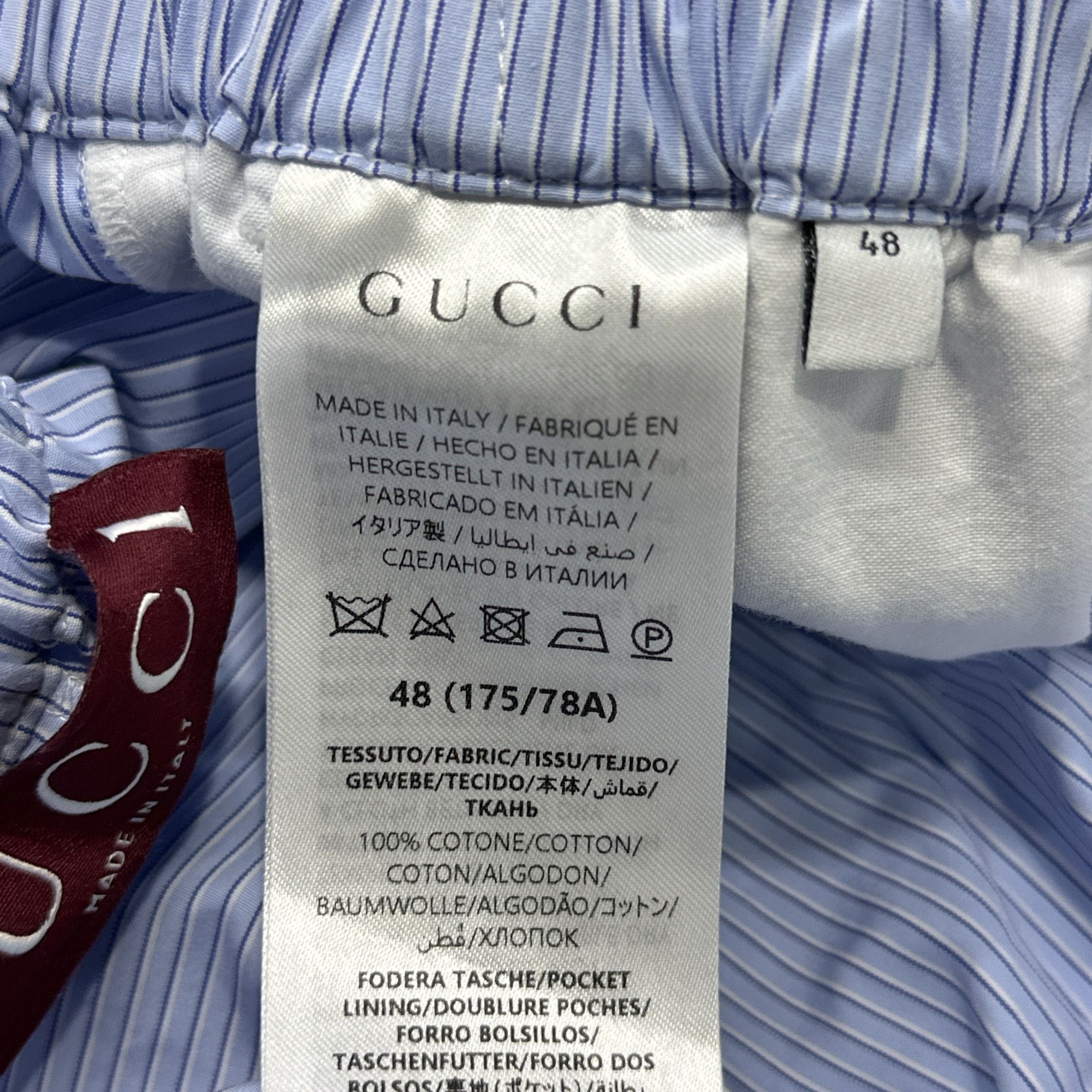 Gucci Gucci Striped Cotton Shorts Size 48 Size US 32 / EU 48 - 4 Thumbnail