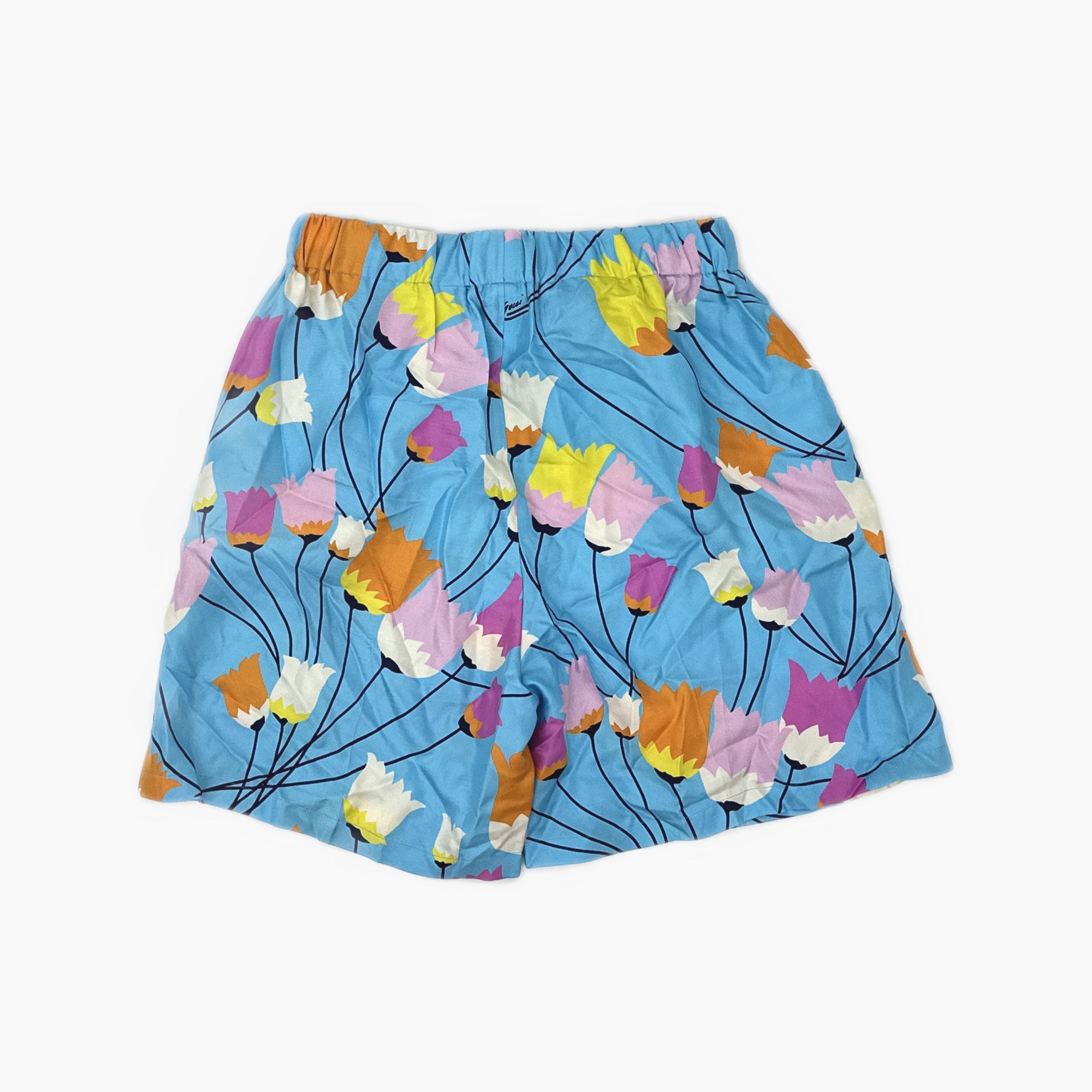 Gucci Gucci Tulip Print Silk Shorts IT 40 Size 27" / US 4 / IT 40 - 2 Thumbnail