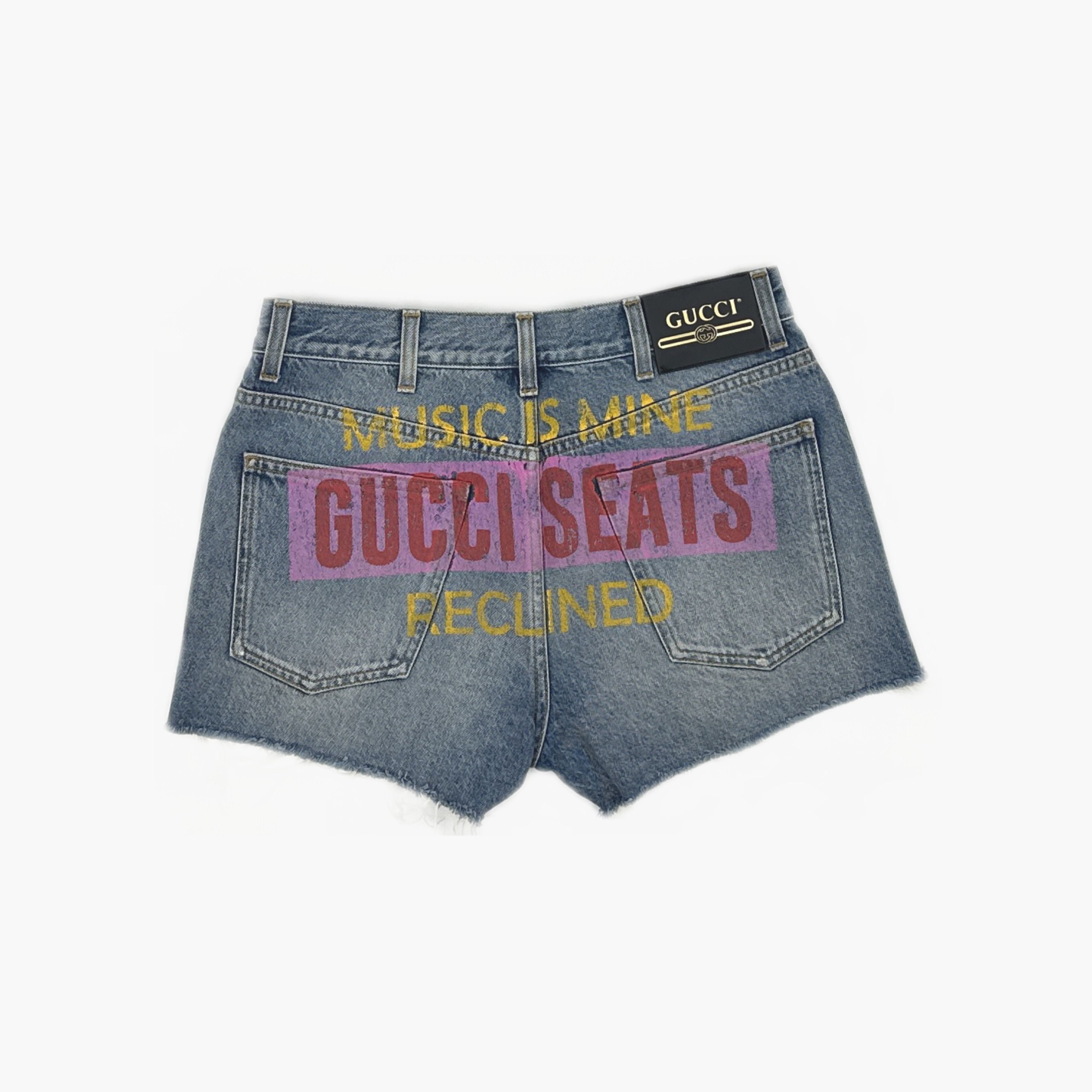 Gucci Gucci 100 Anniversary Denim Shorts 24 Size 24" / US 00 / IT 34 - 2 Thumbnail