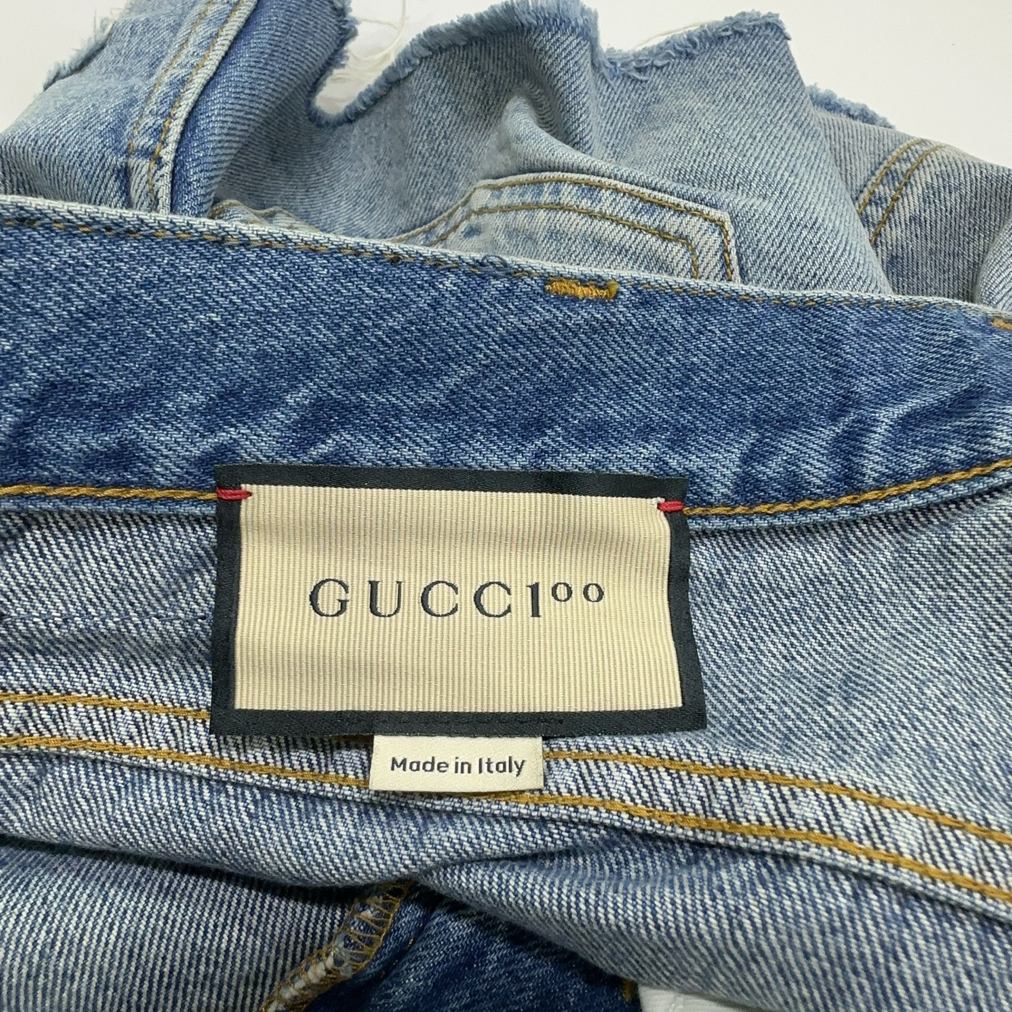 Gucci Gucci 100 Anniversary Denim Shorts 24 Size 24" / US 00 / IT 34 - 5 Thumbnail