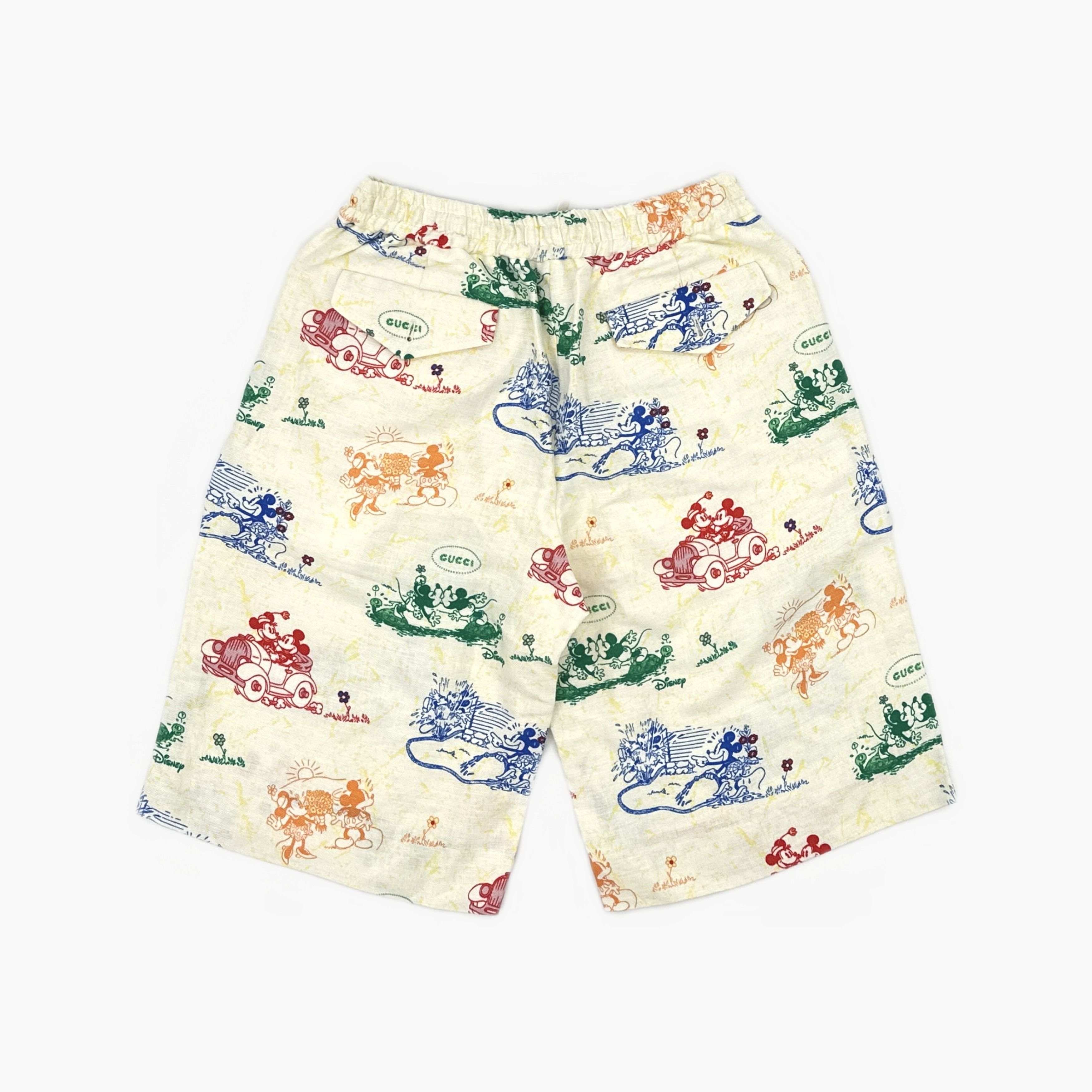 Gucci Gucci x Disney Mickey Mouse Linen Shorts US 30 Size US 30 / EU 46 - 2 Thumbnail